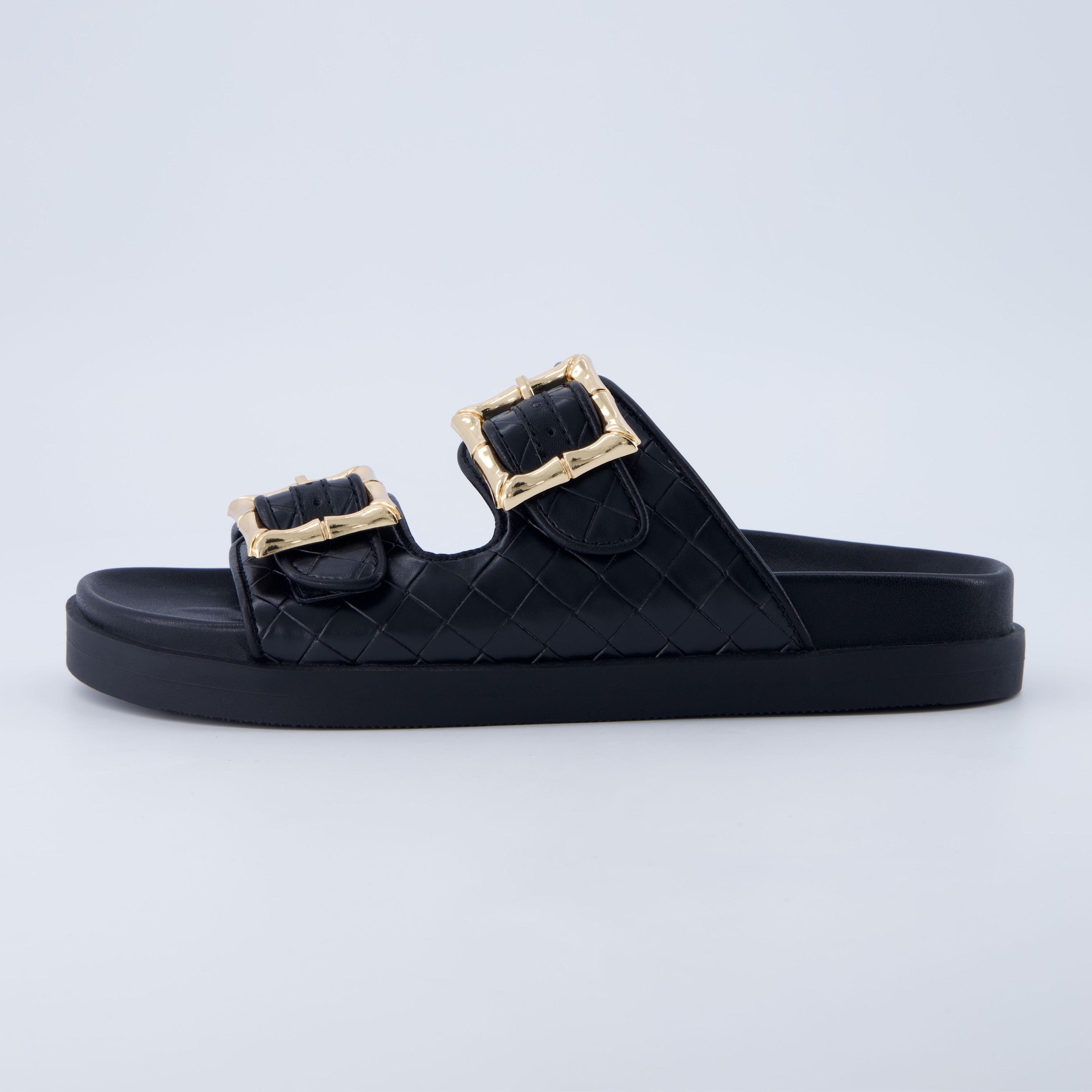 Loft Quilted Slide Sandal Black