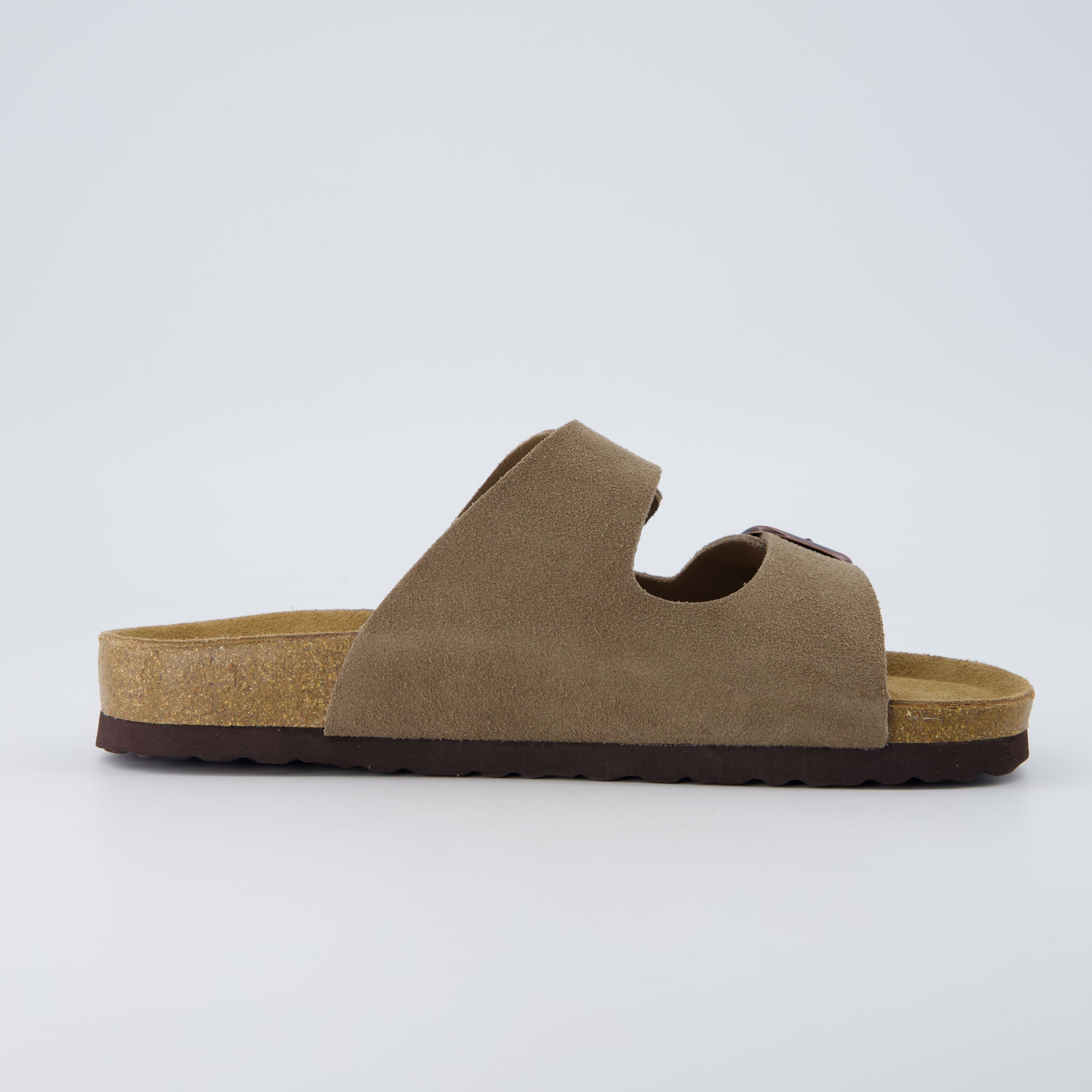 Logo Leather Sandal Moss