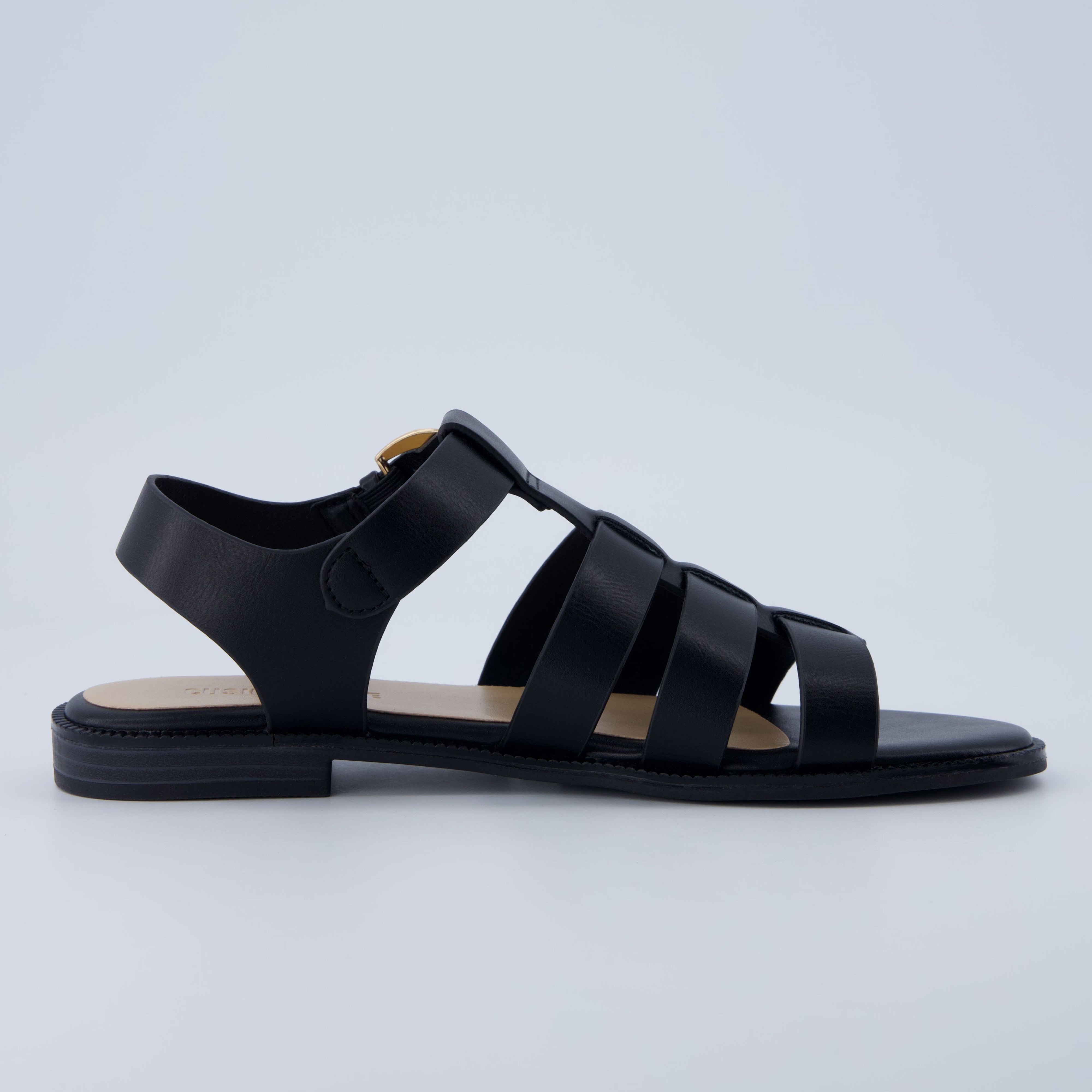 London Fisherman Sandal Black