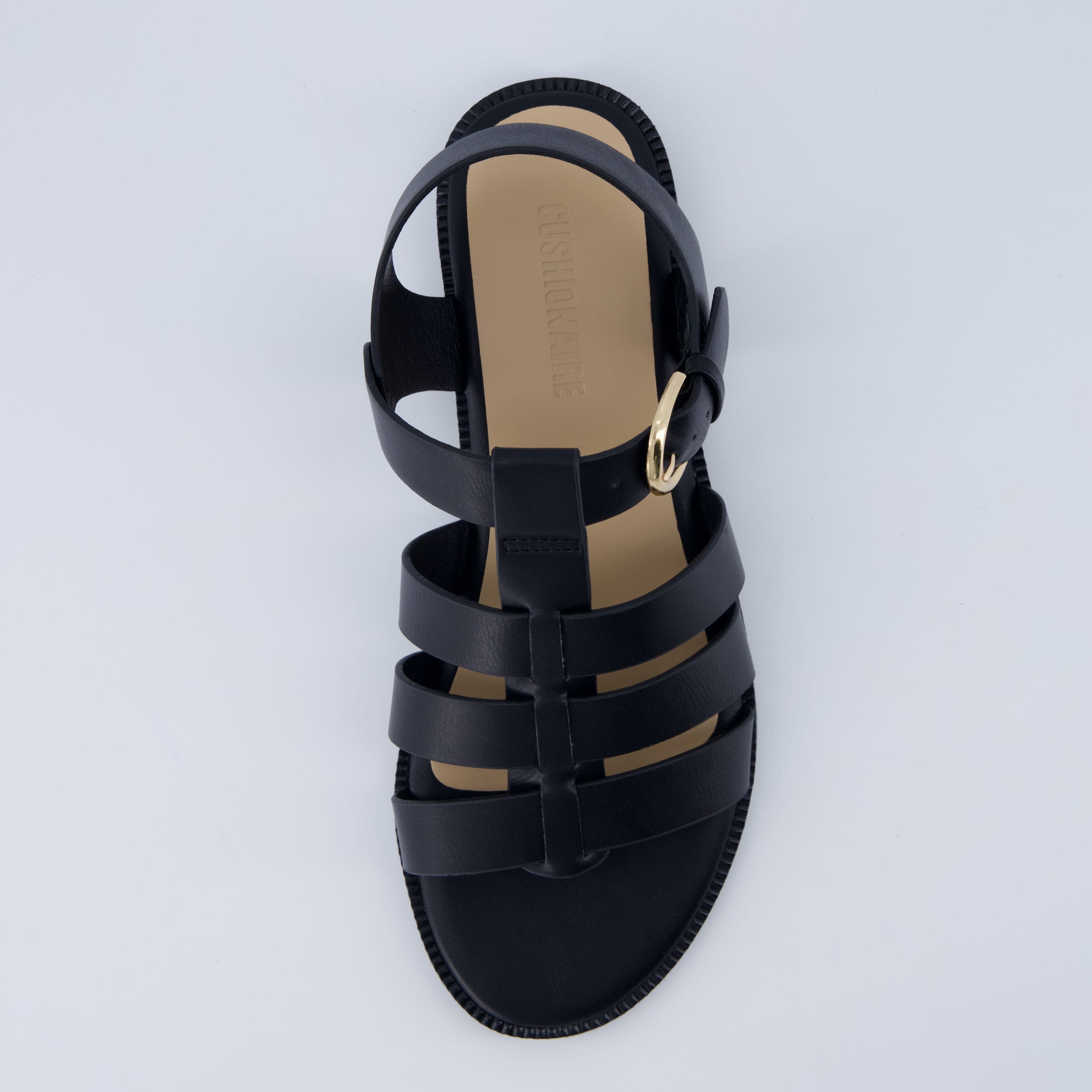 London Fisherman Sandal Black