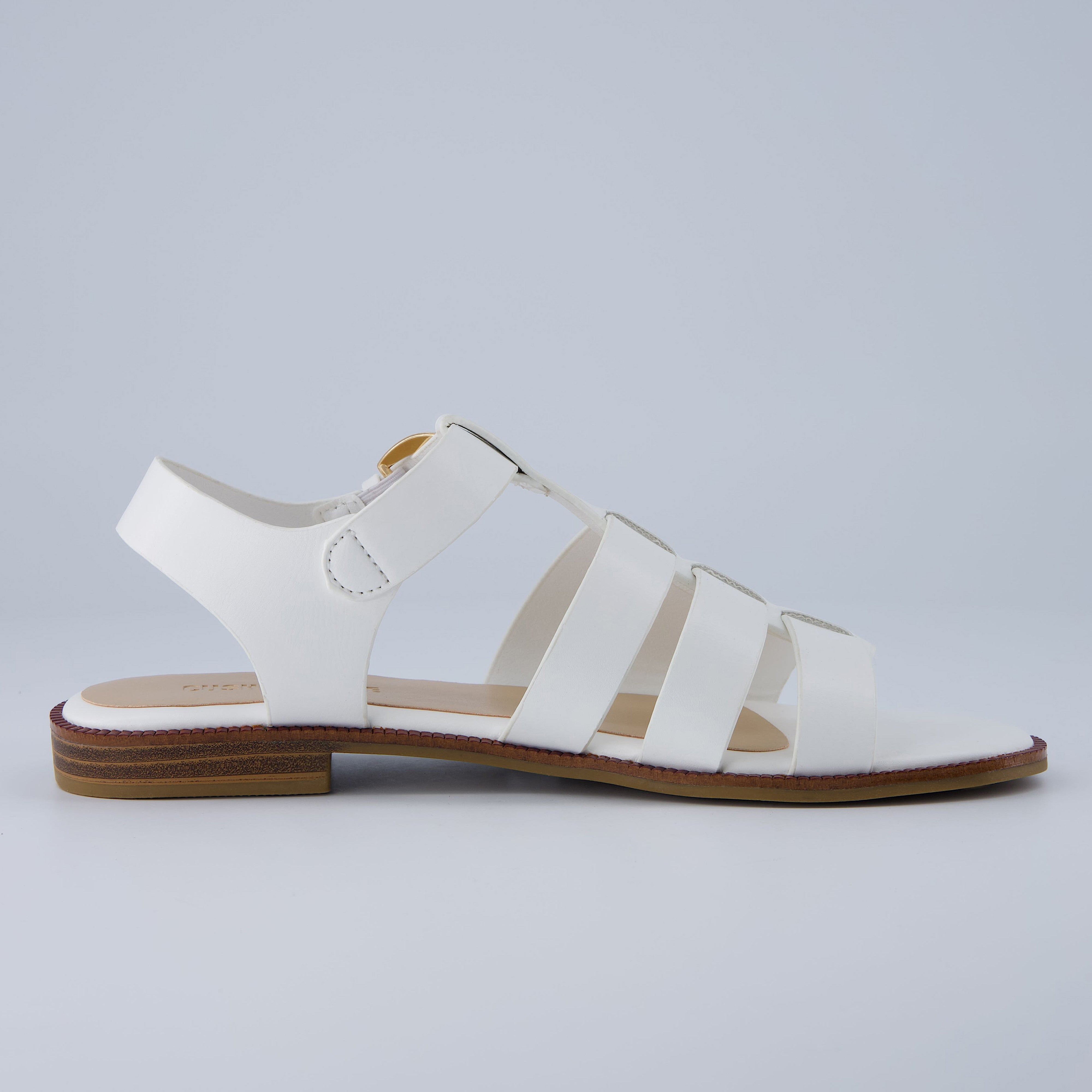 London Fisherman Sandal White