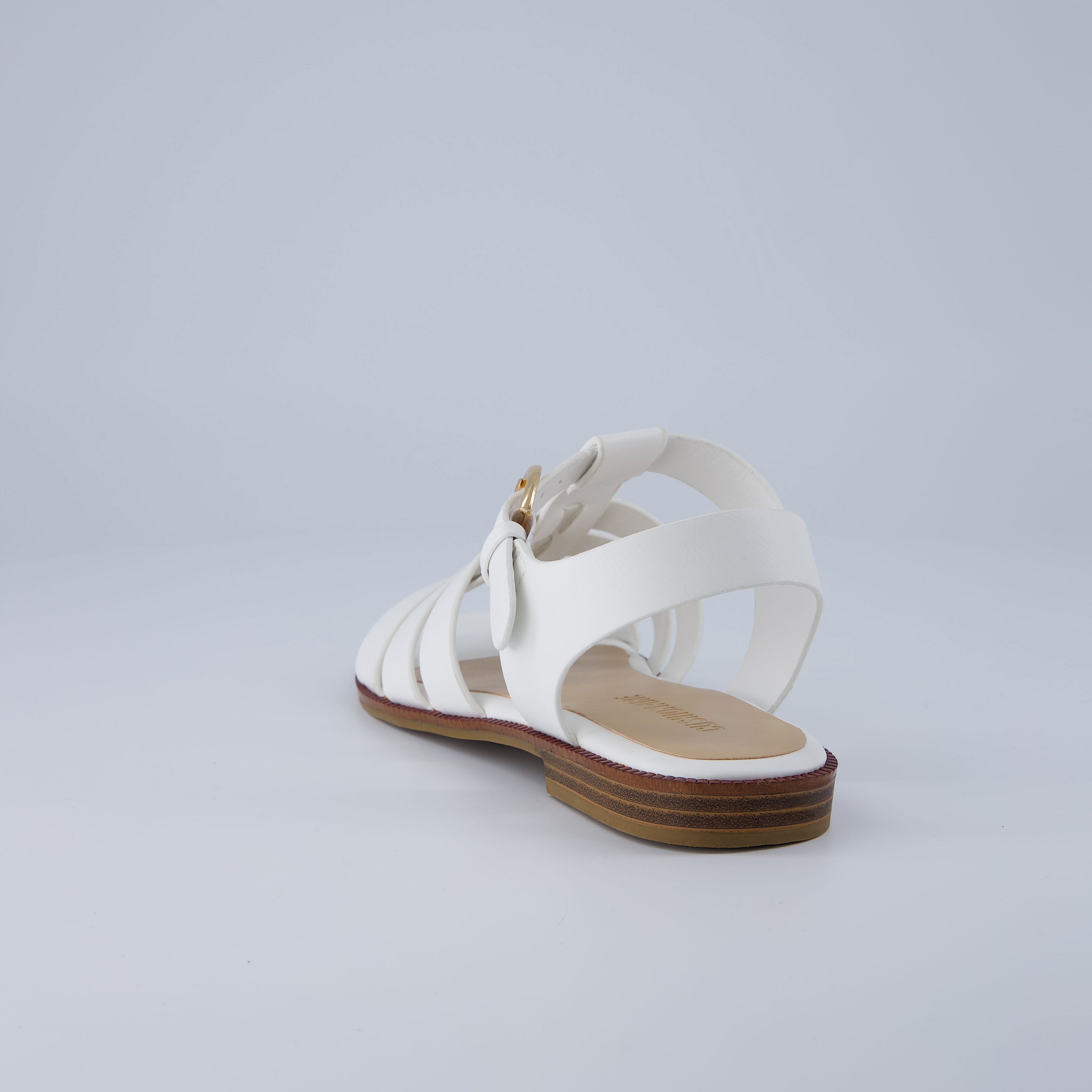 London Fisherman Sandal White