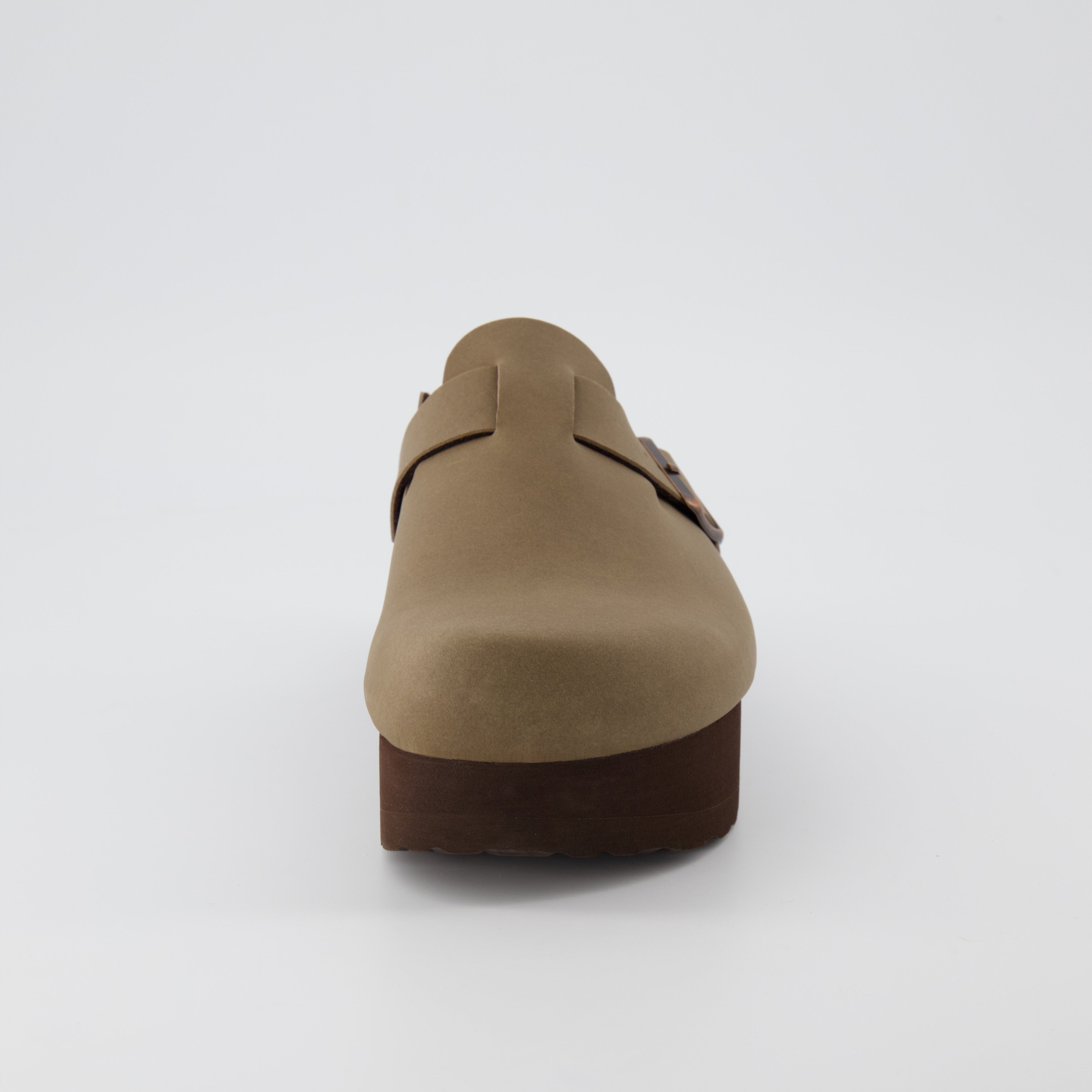 Loom Platform Clog Brown