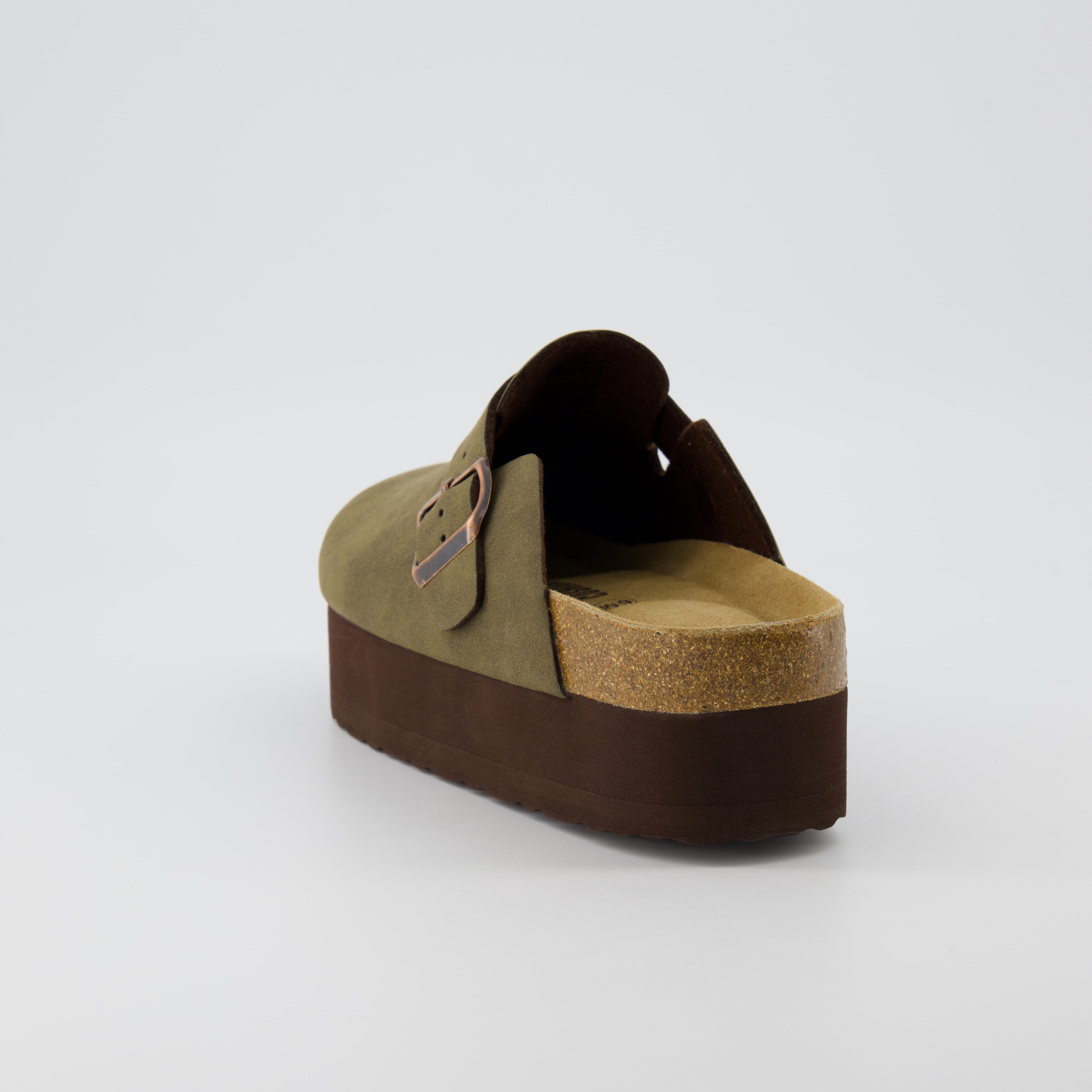Loom Platform Clog Olive