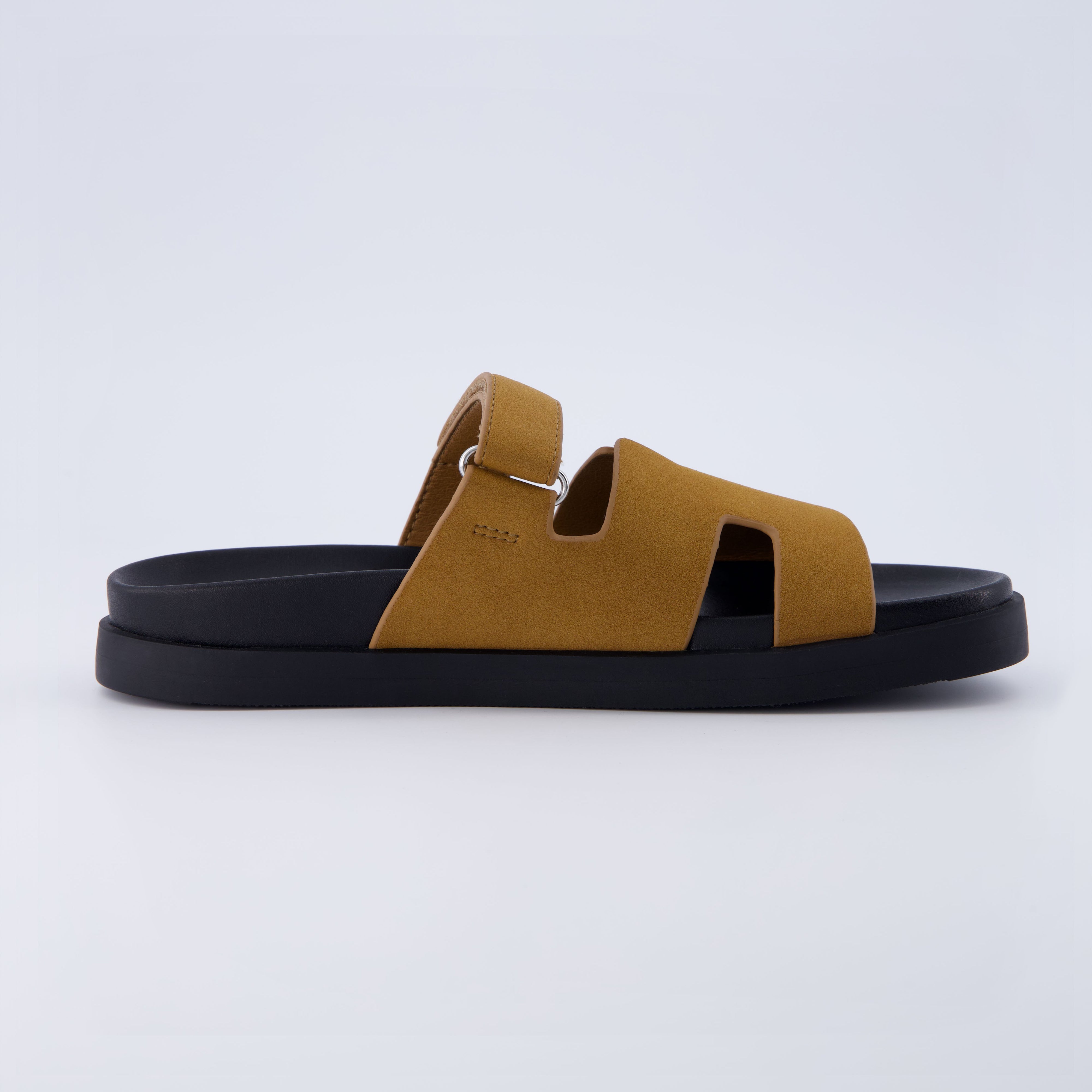 Lotto Footbed Sandal Whiskey Vegan Suede