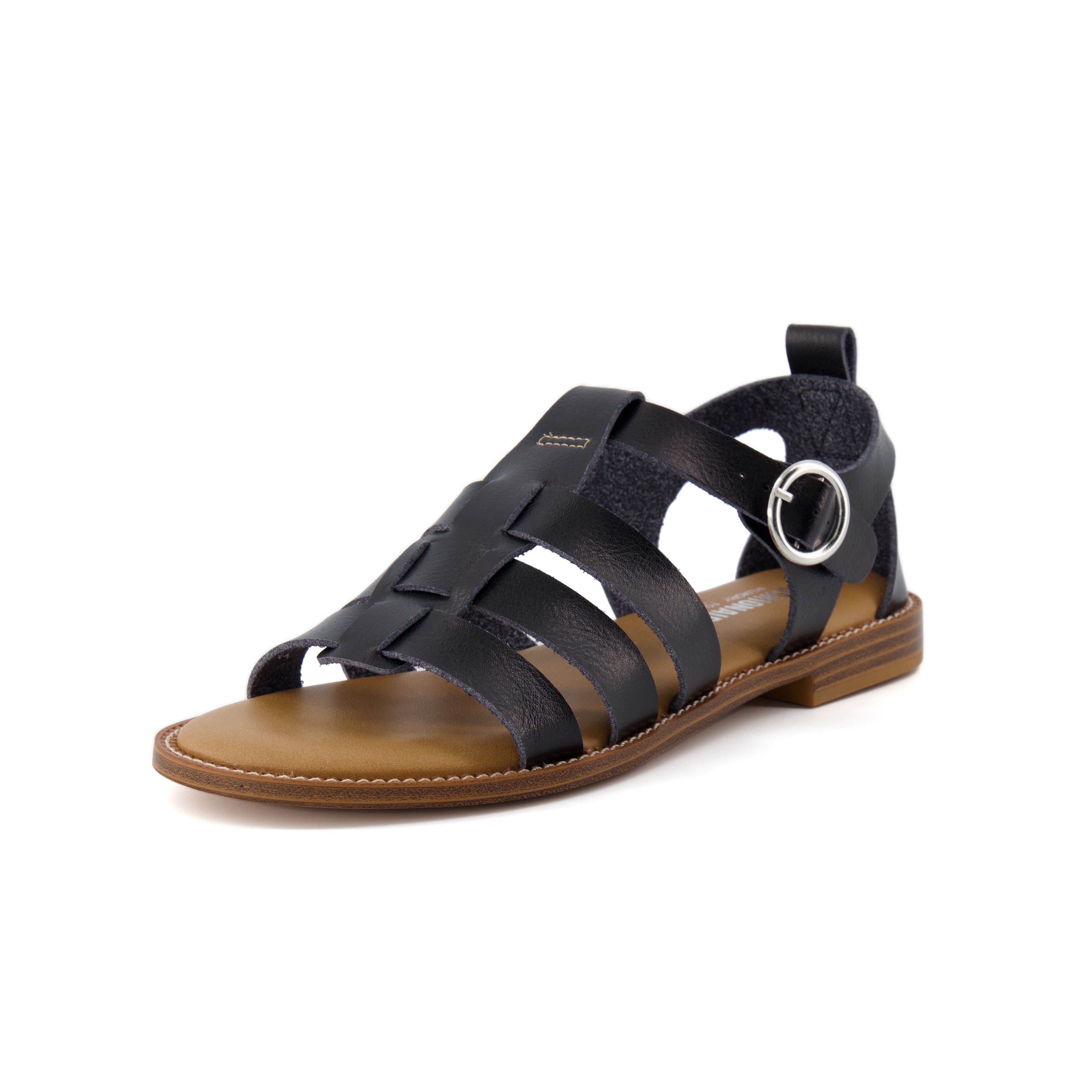 Lotus Fisherman Sandal Black
