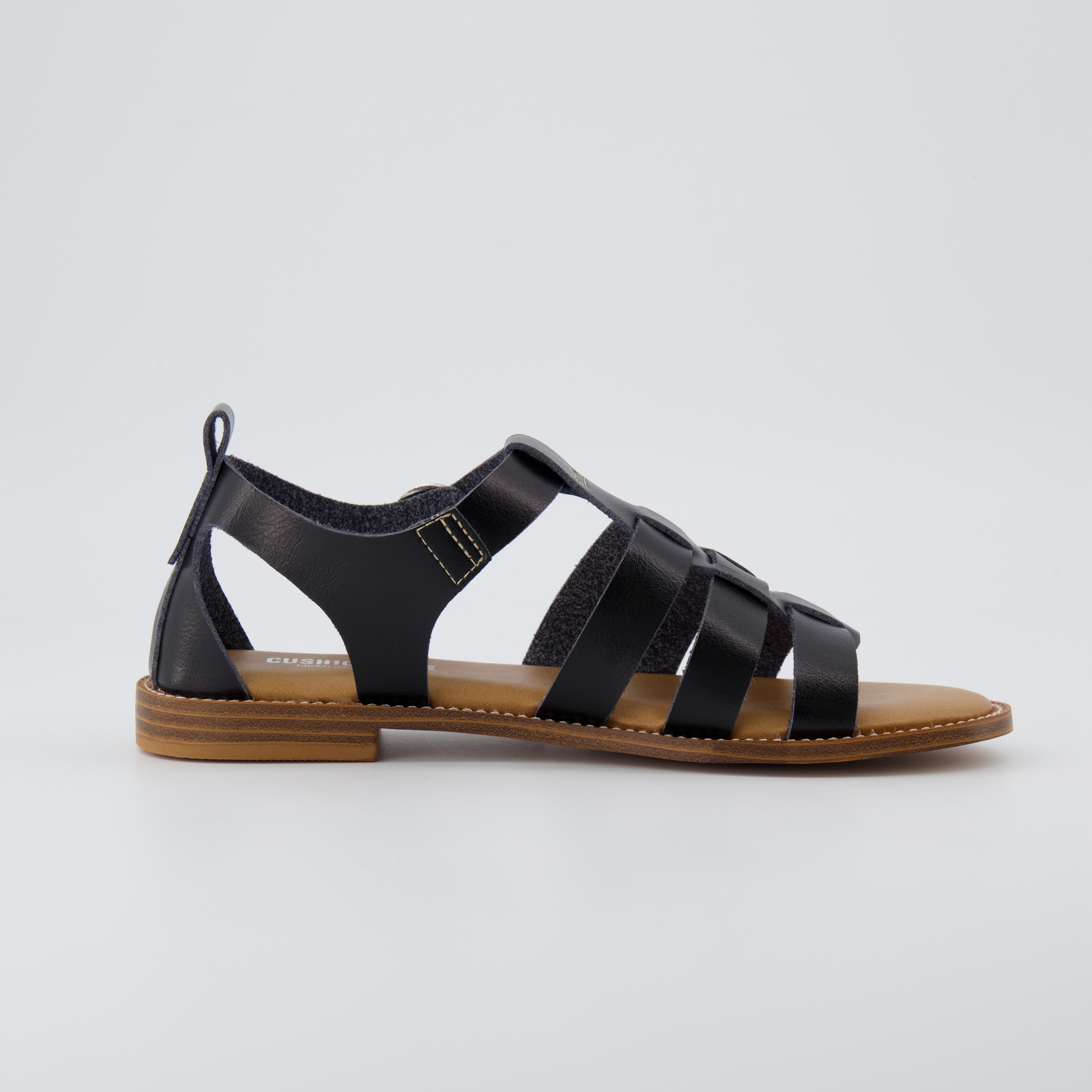 Lotus Fisherman Sandal Black