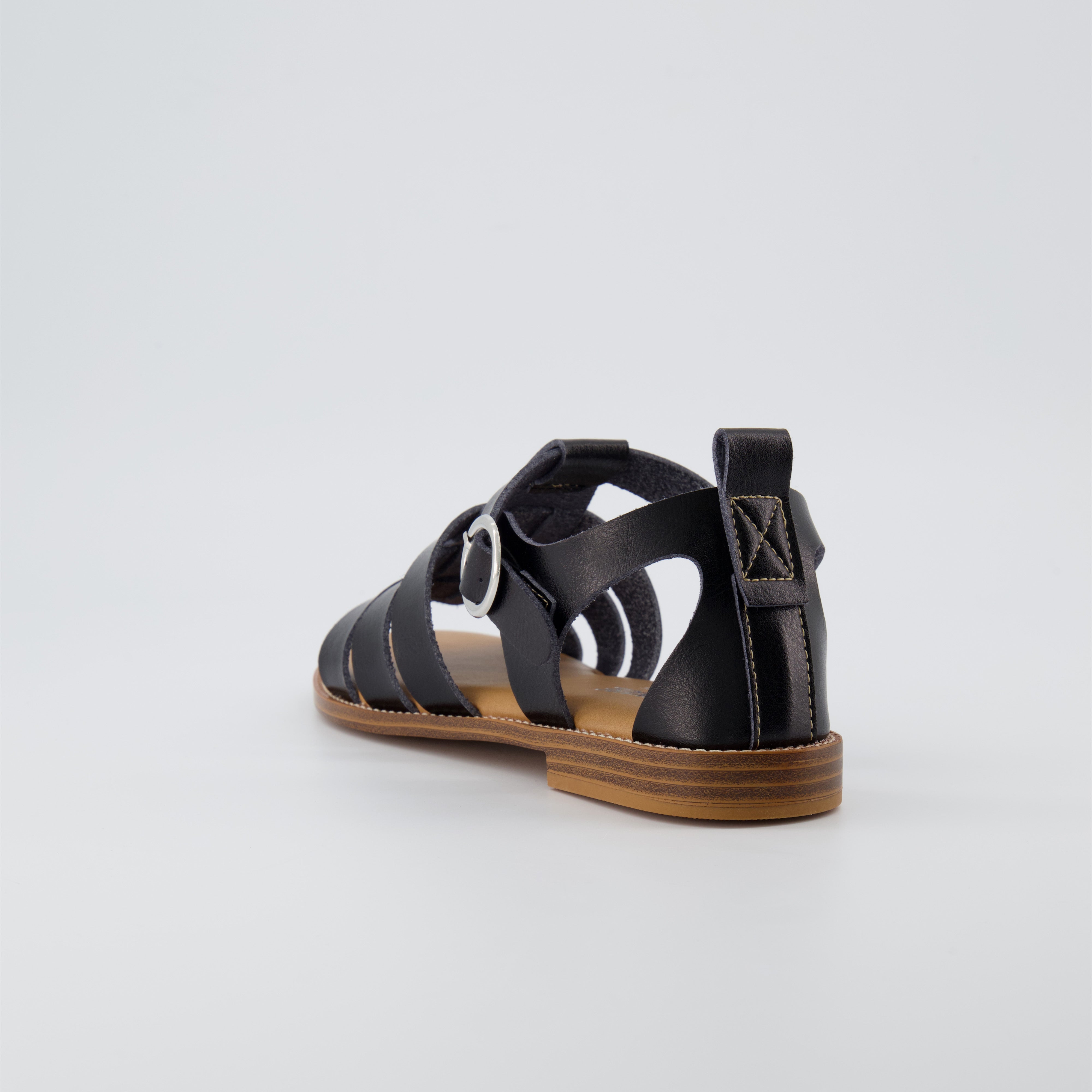 Lotus Fisherman Sandal Black