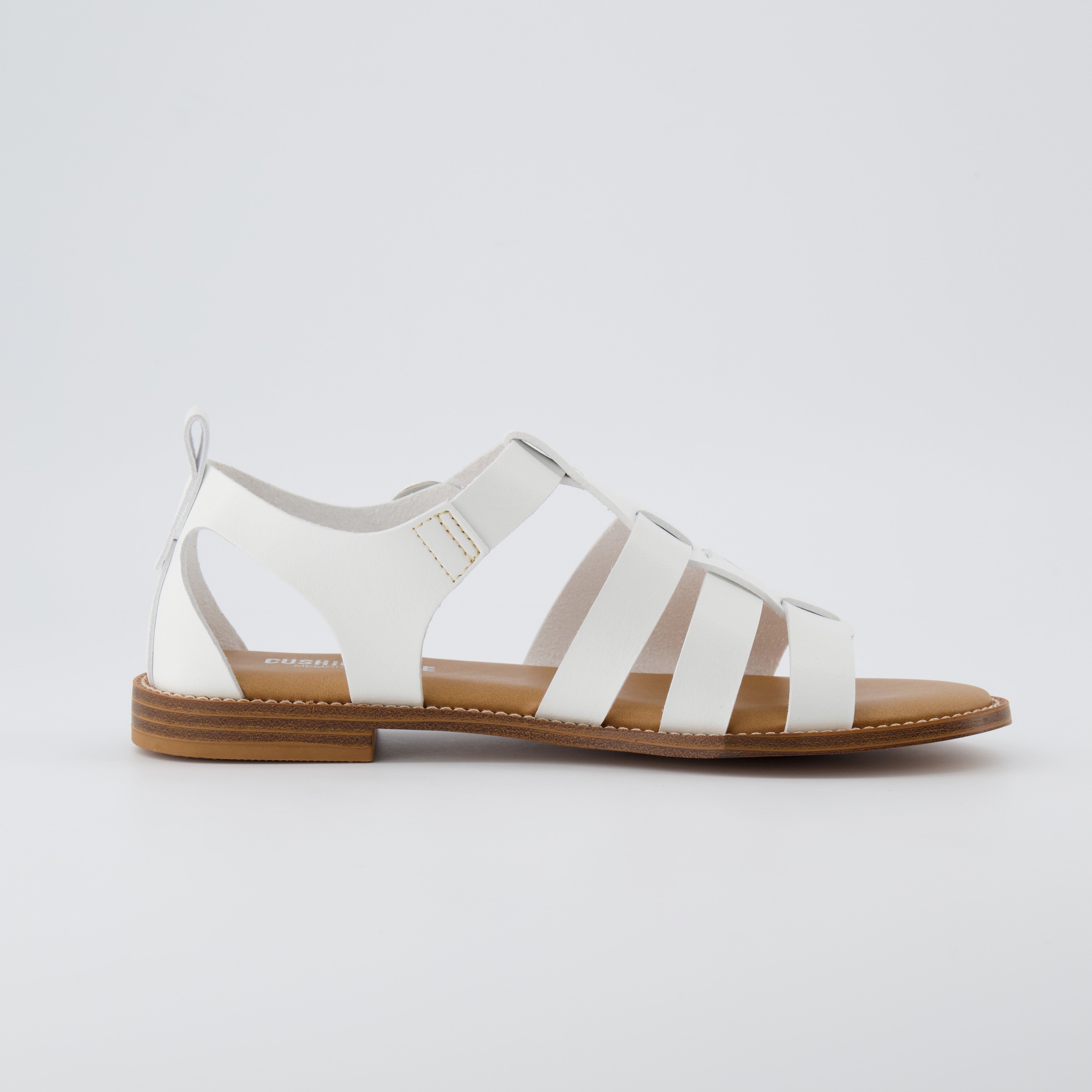 Lotus Fisherman Sandal White