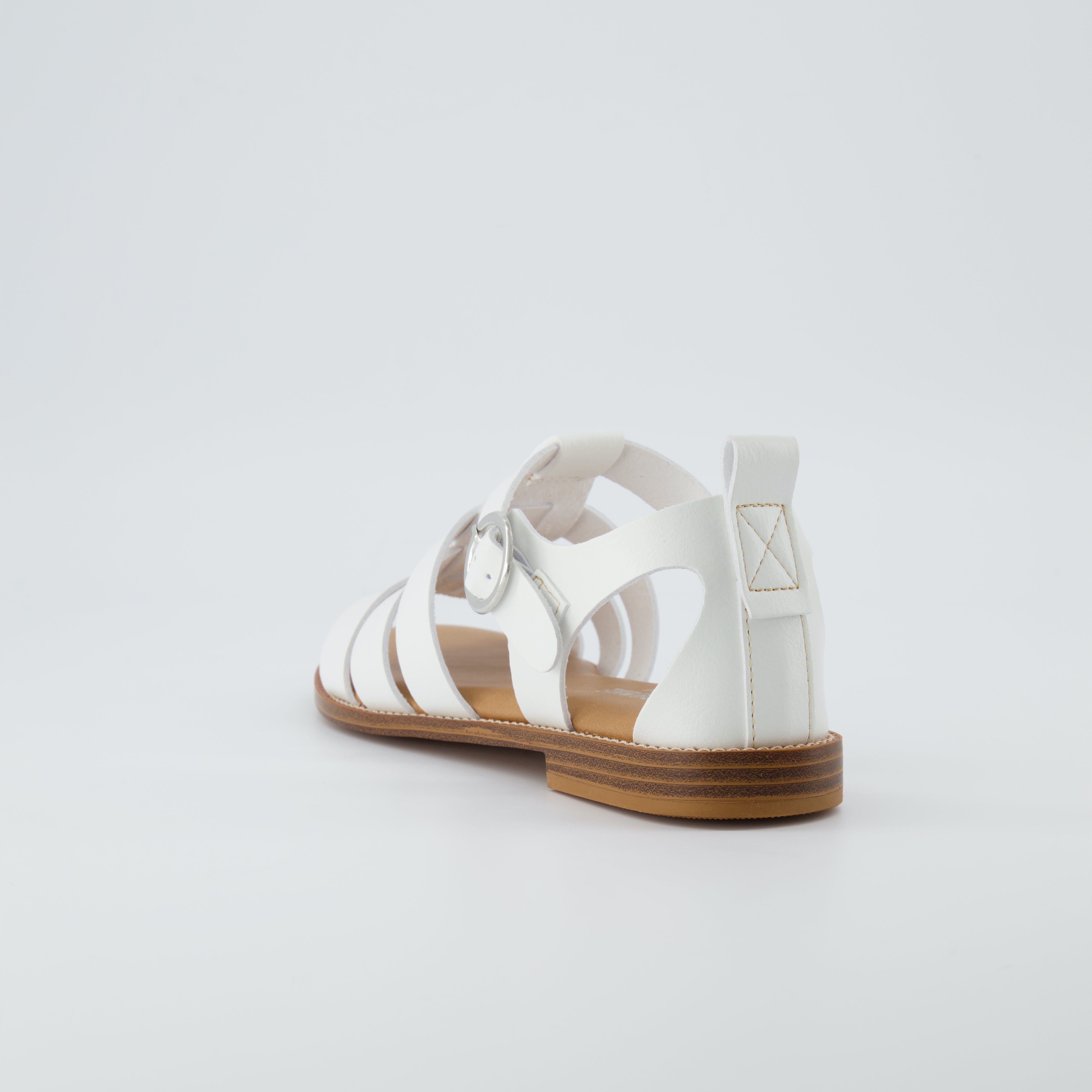 Lotus Fisherman Sandal White