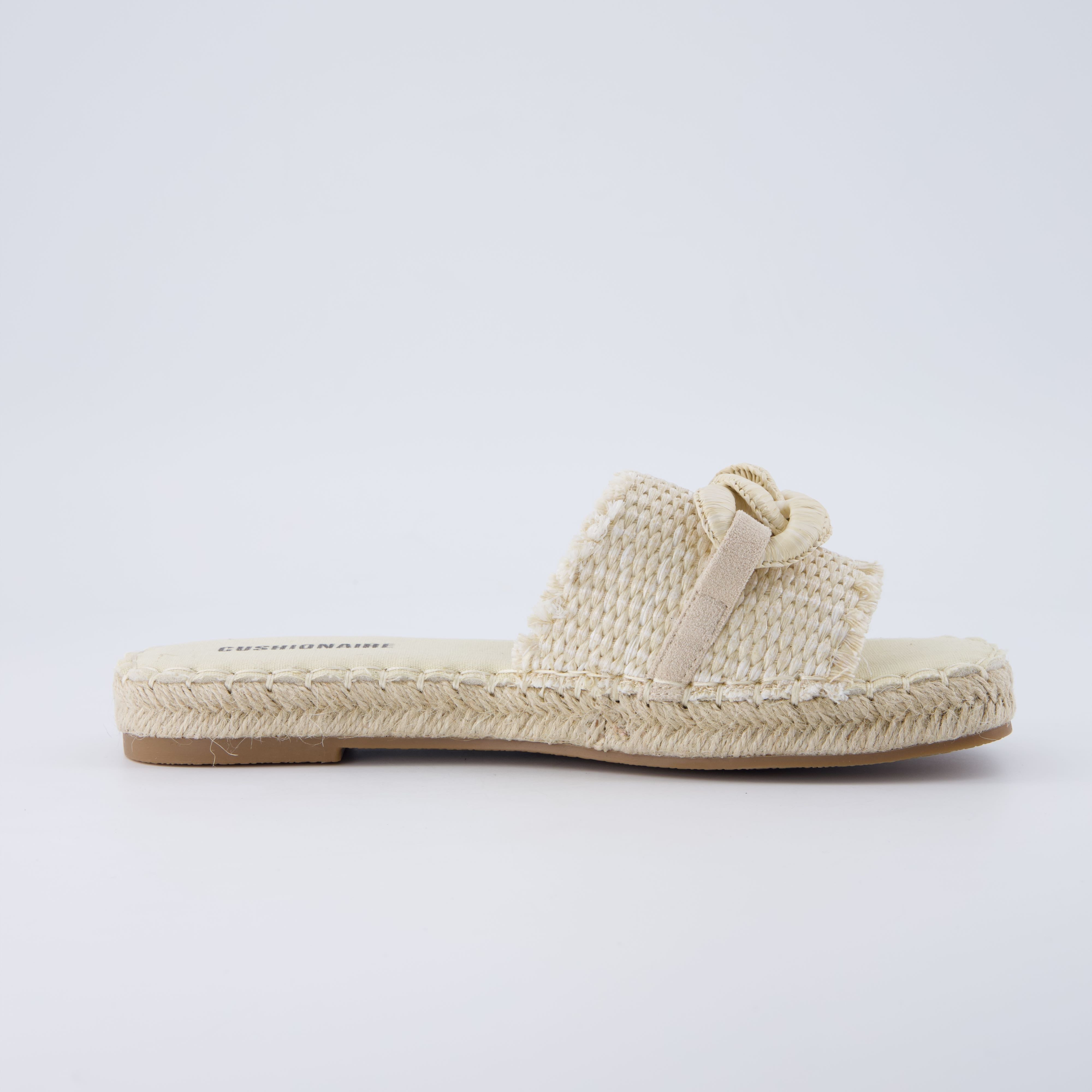 Lucia Raffia Sandals Beige