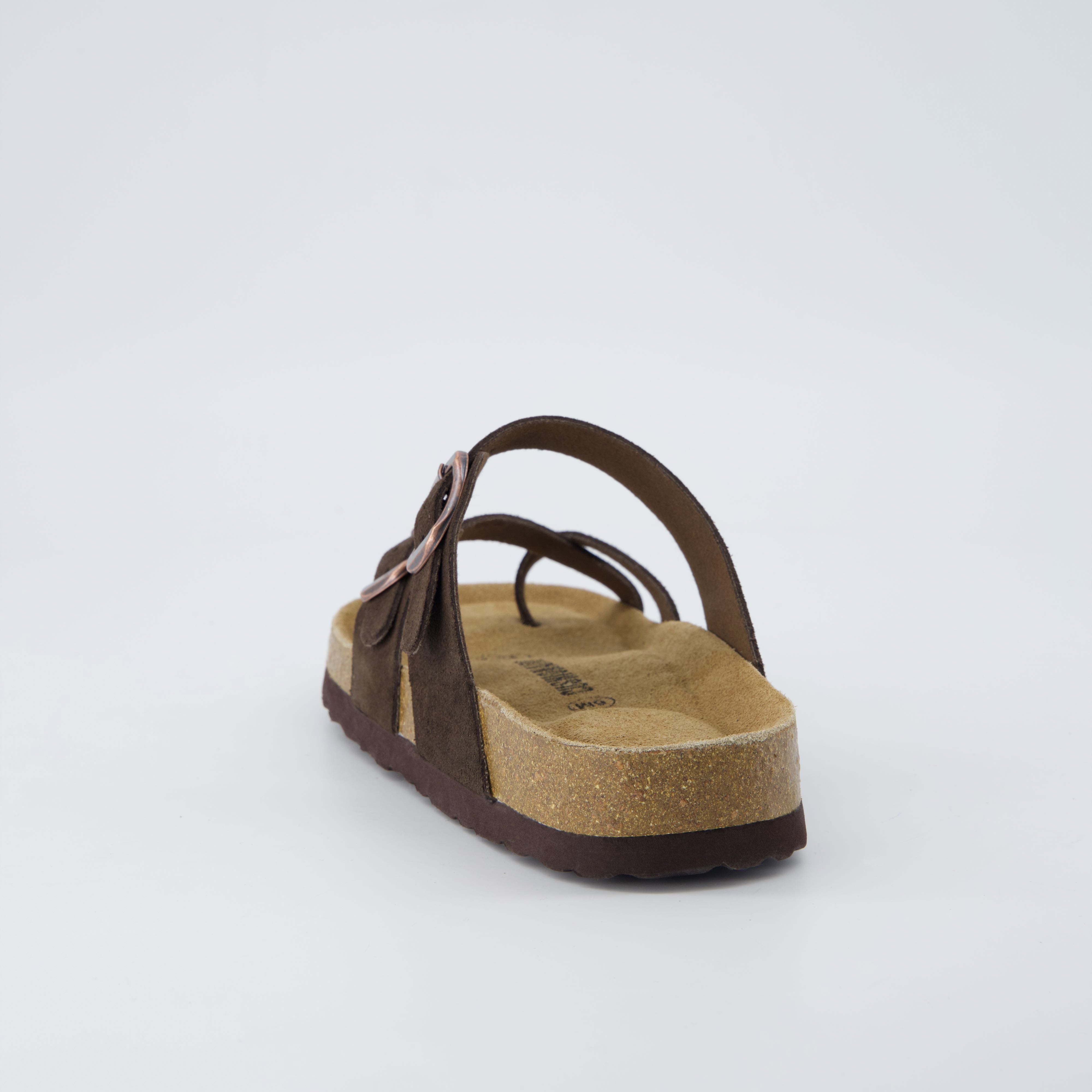Lucky Cork Footbed Sandals Chocolate