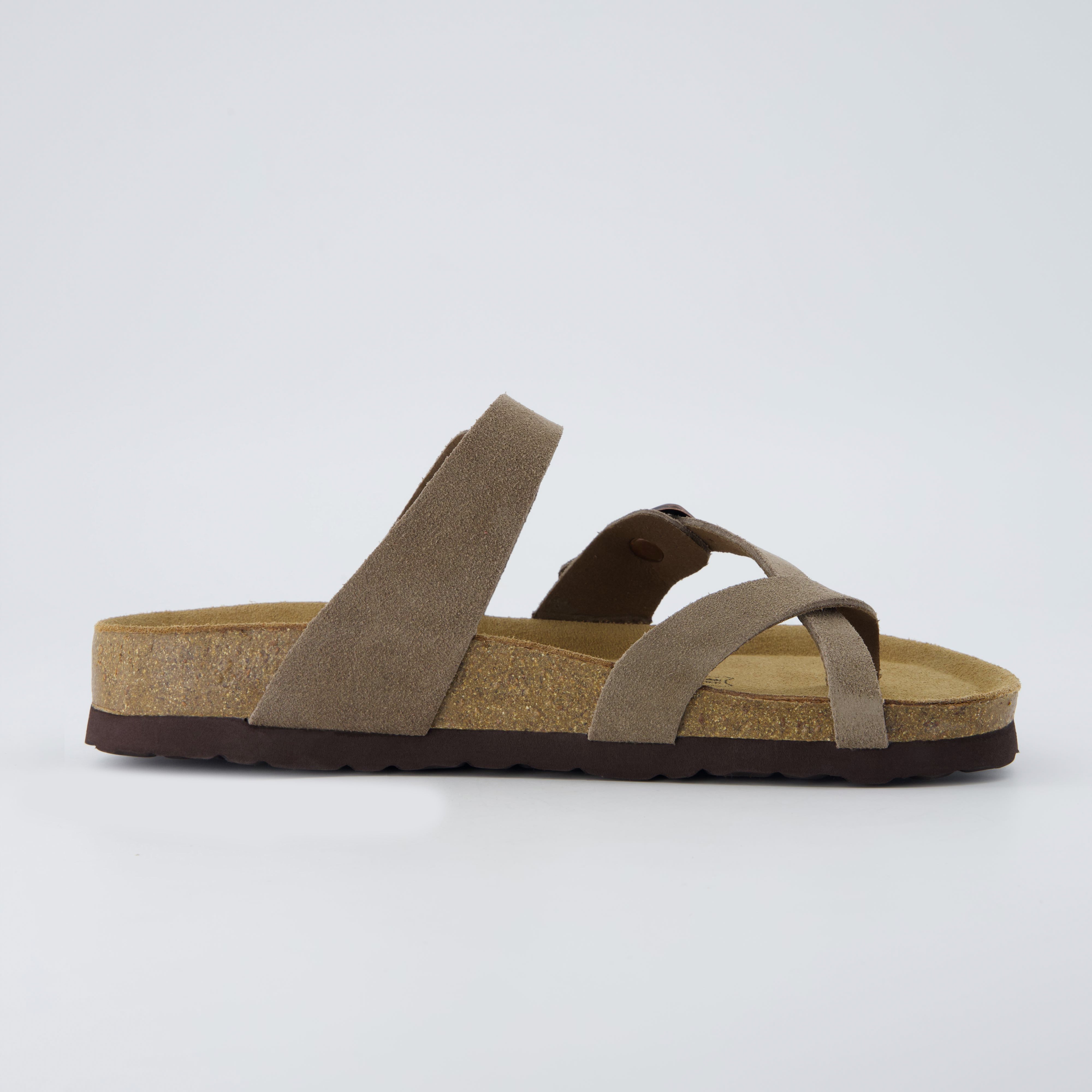 Lucky Cork Footbed Sandals Moss