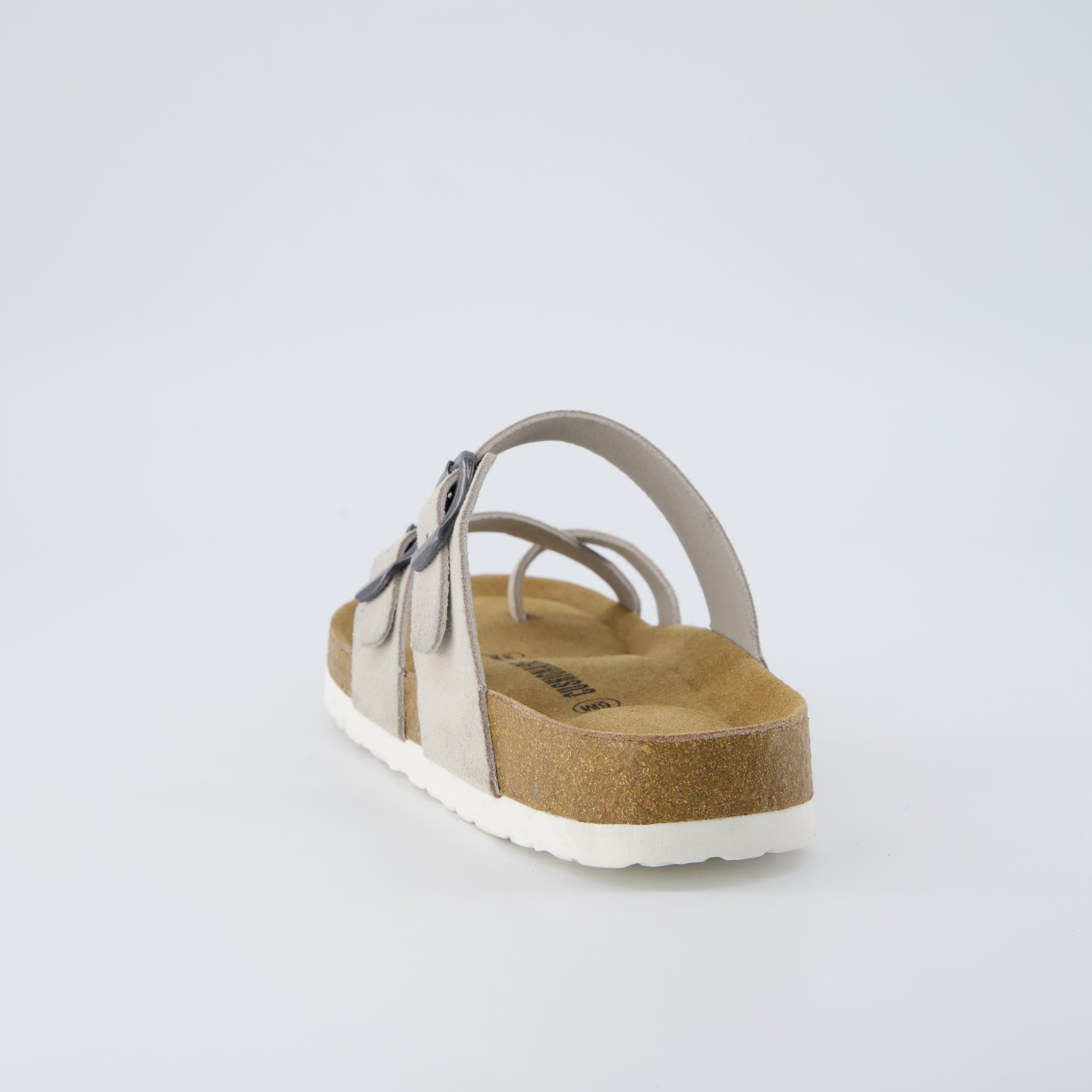Lucky Cork Footbed Sandals Stone