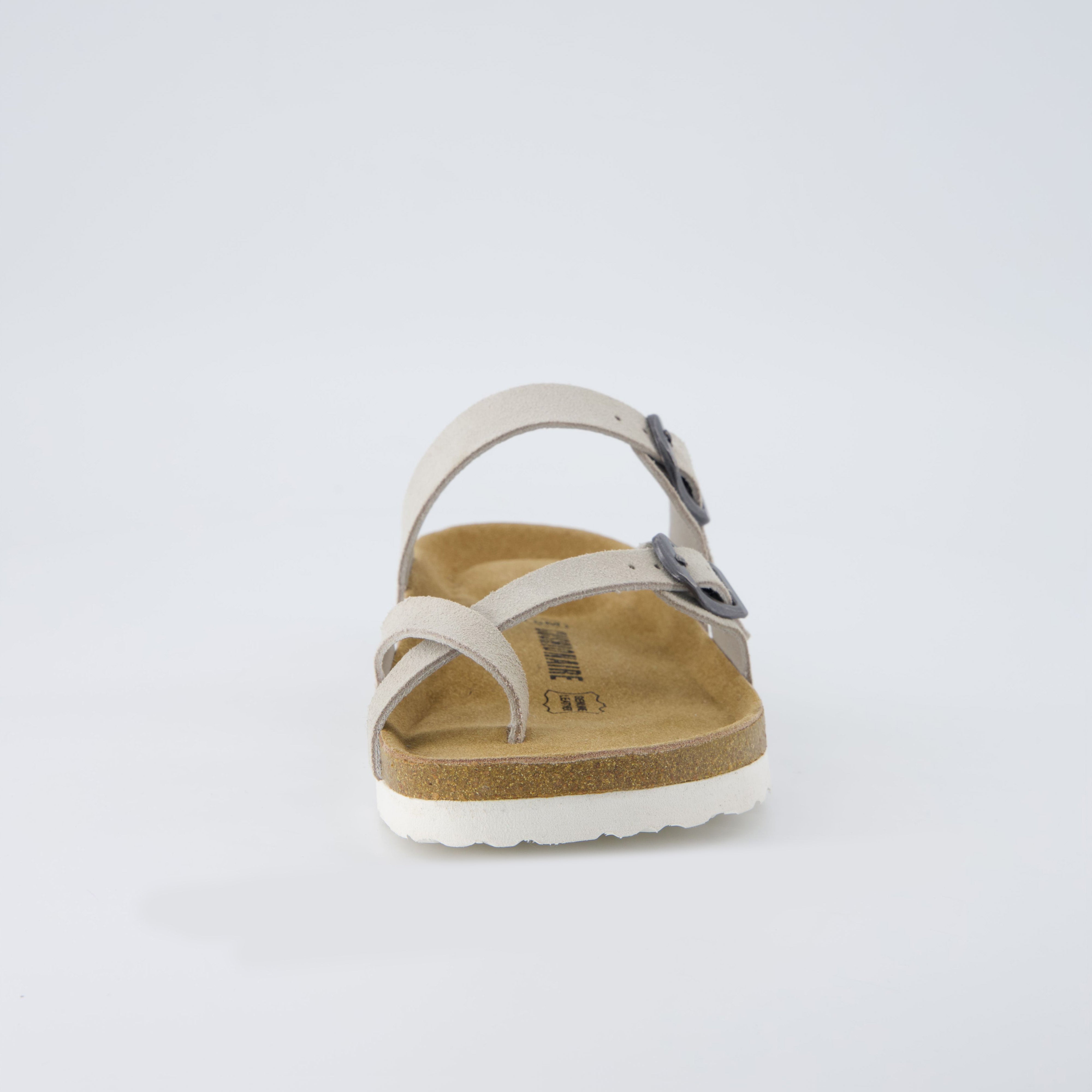 Lucky Cork Footbed Sandals Stone