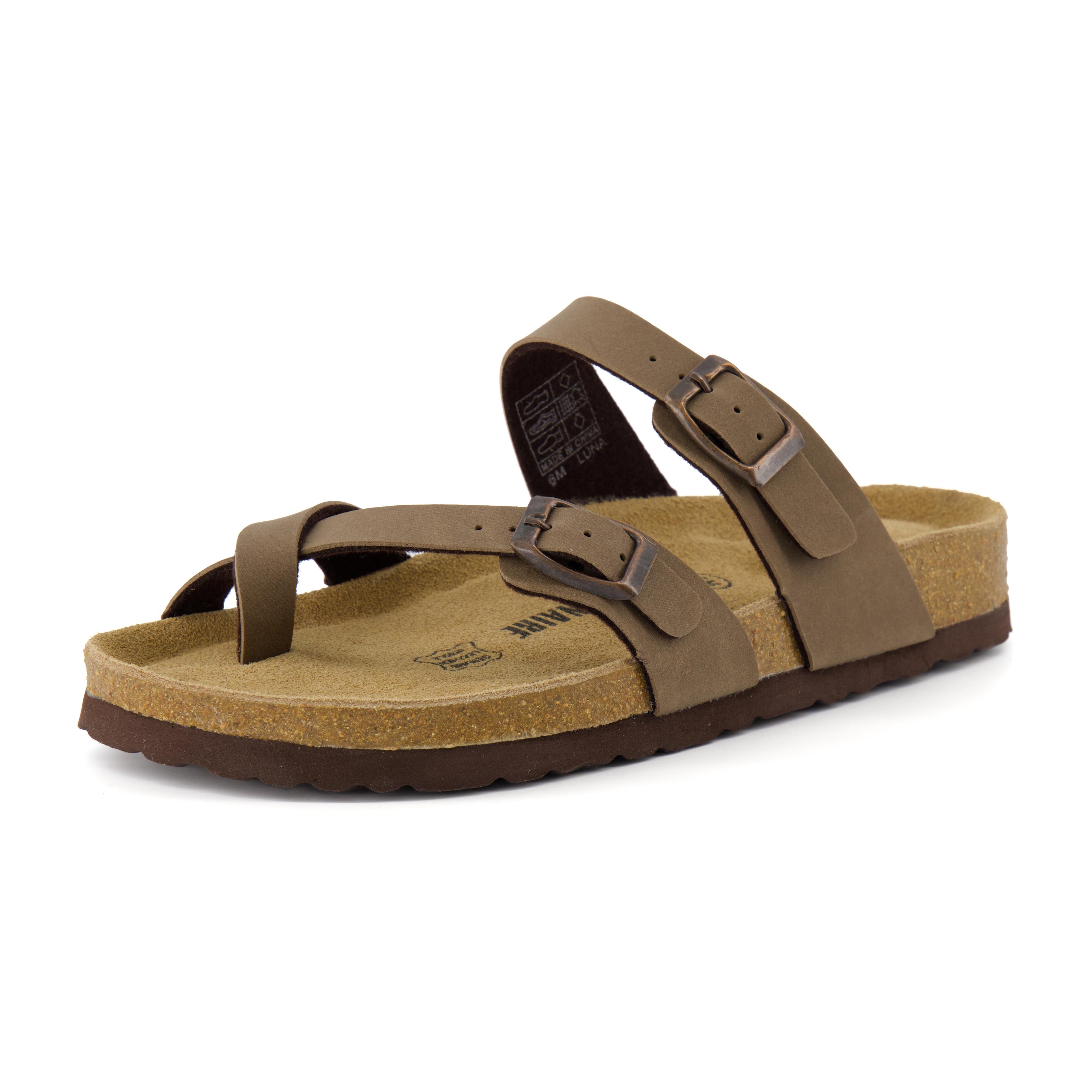 Luna Cork Footbed Sandal Brown