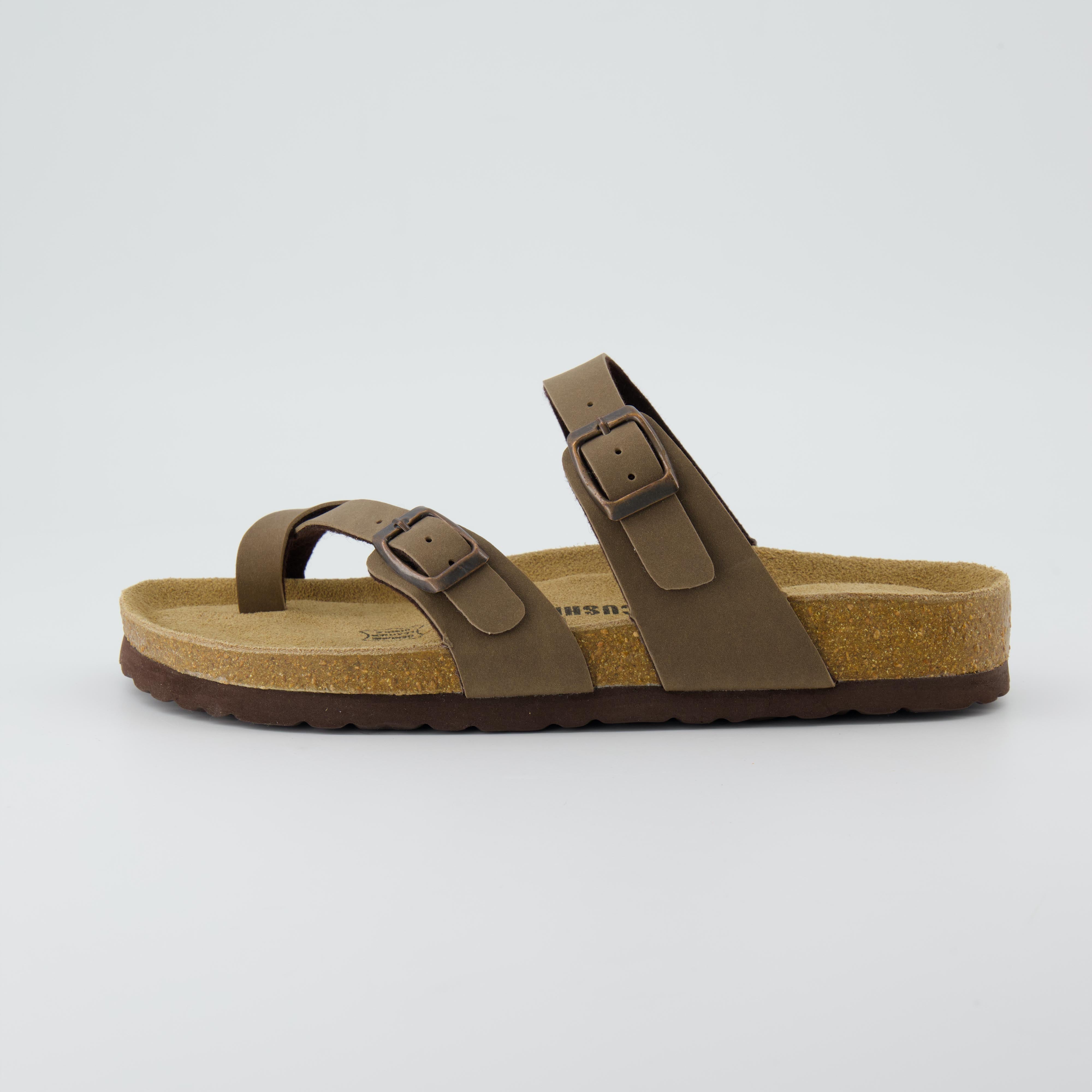 Luna Cork Footbed Sandal Brown