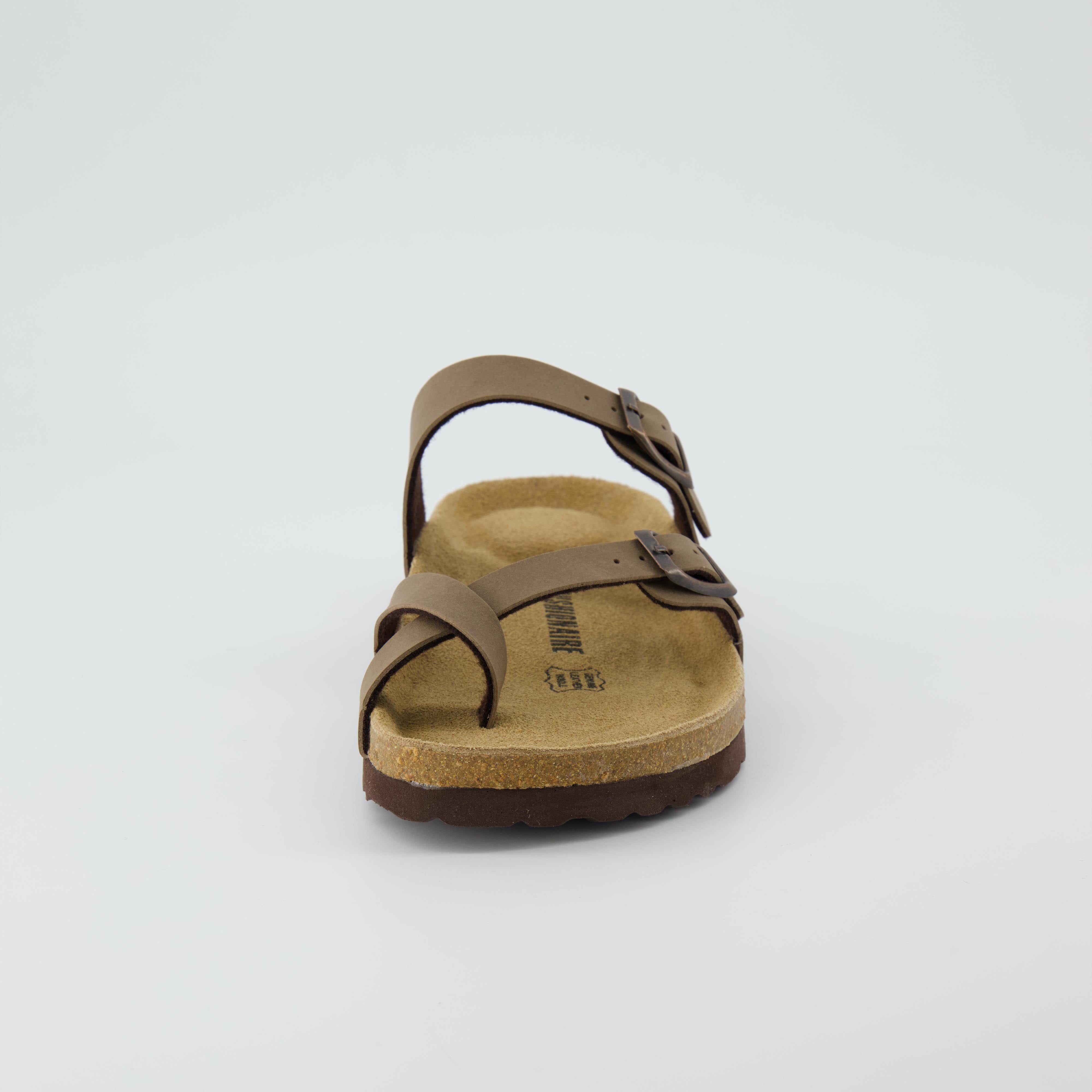 Luna Cork Footbed Sandal Brown