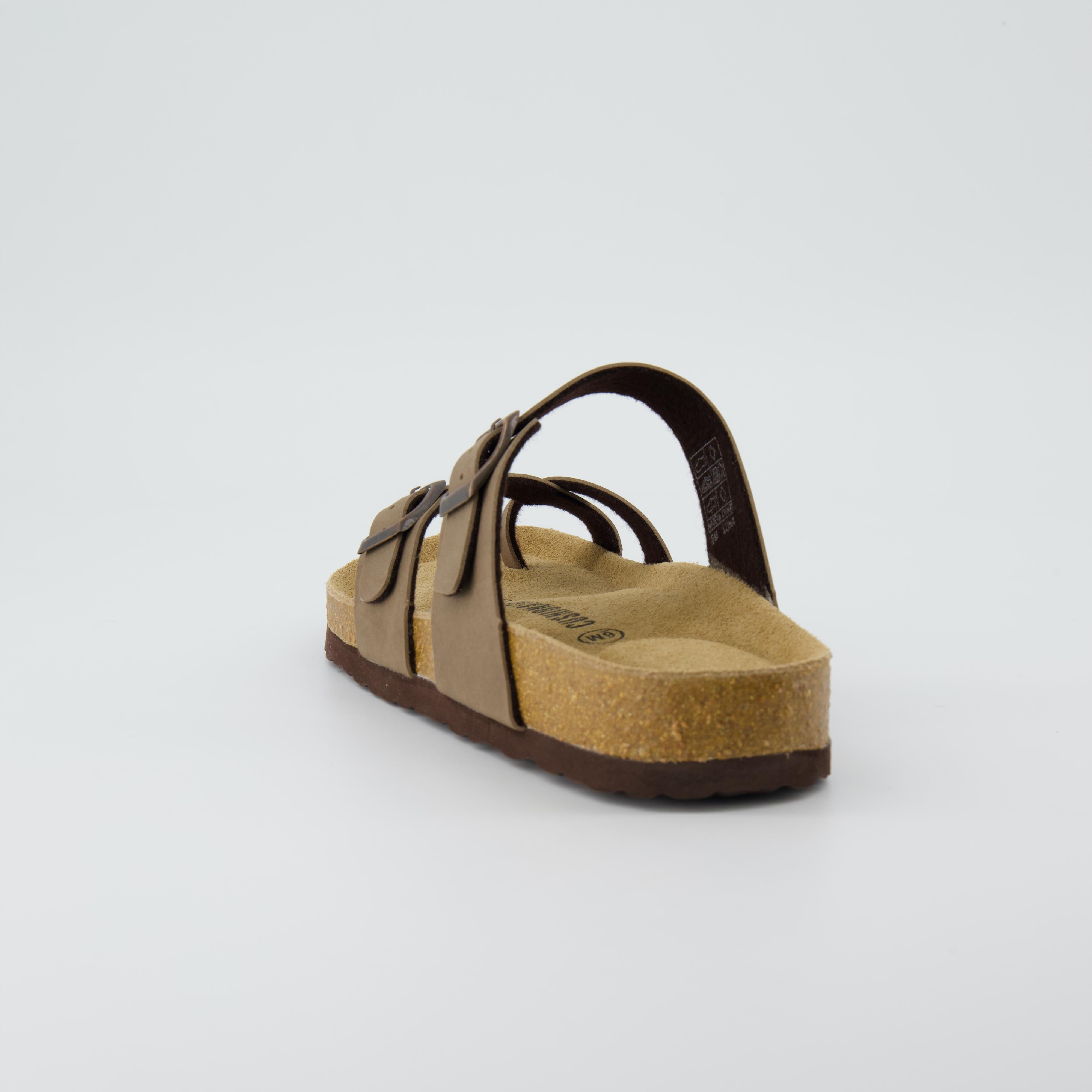 Luna Cork Footbed Sandal Brown