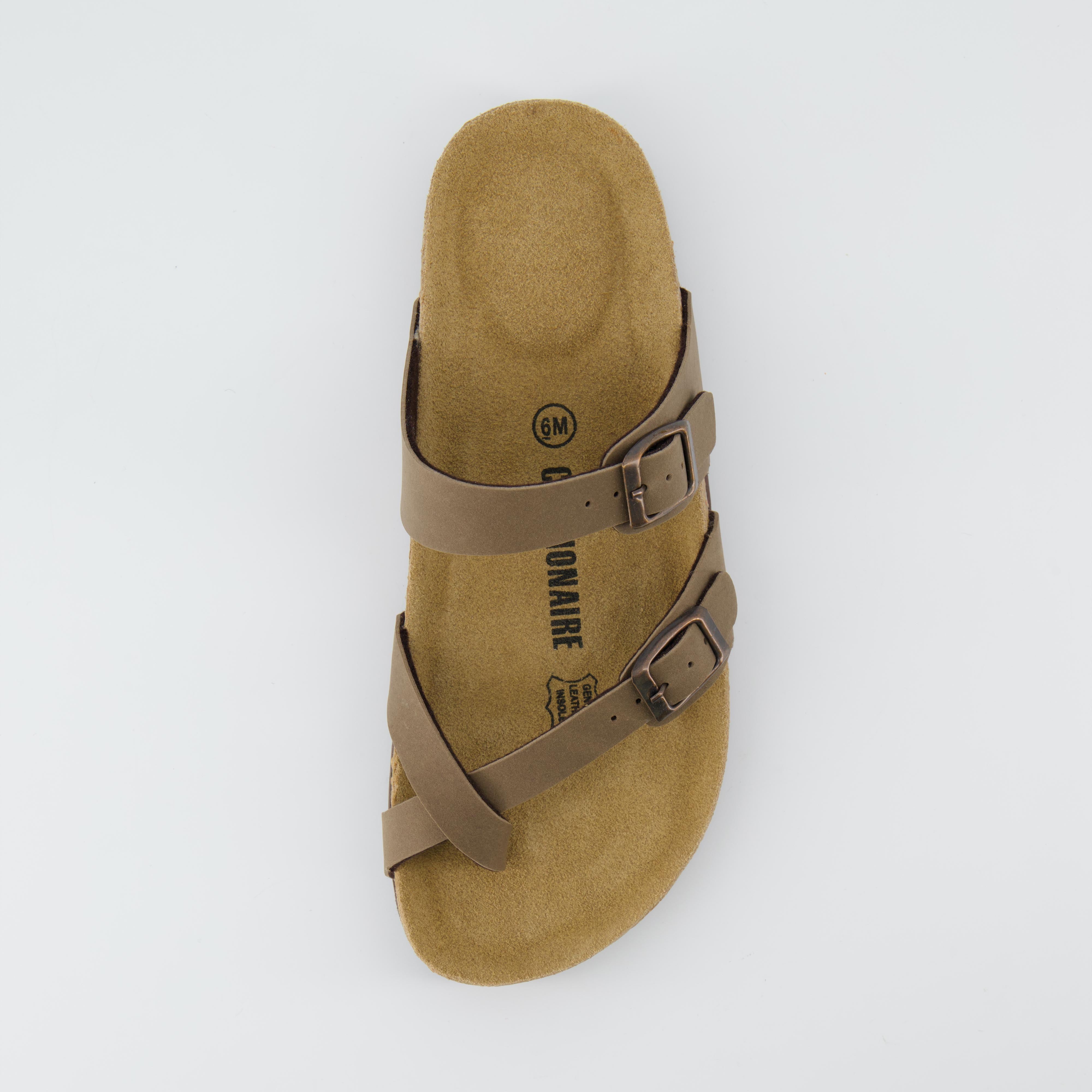 Luna Cork Footbed Sandal Brown
