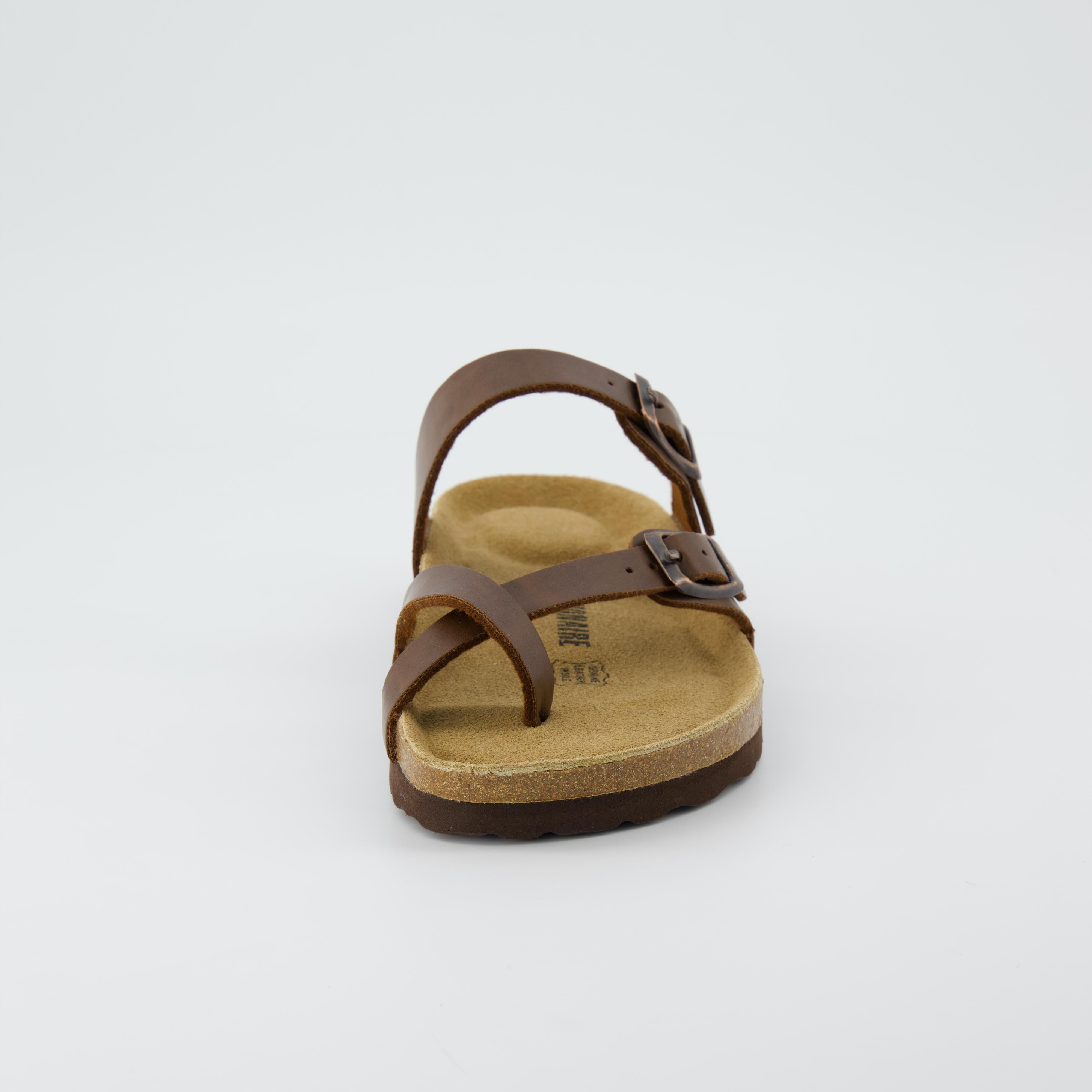 Luna Cork Footbed Sandal Brown Oily