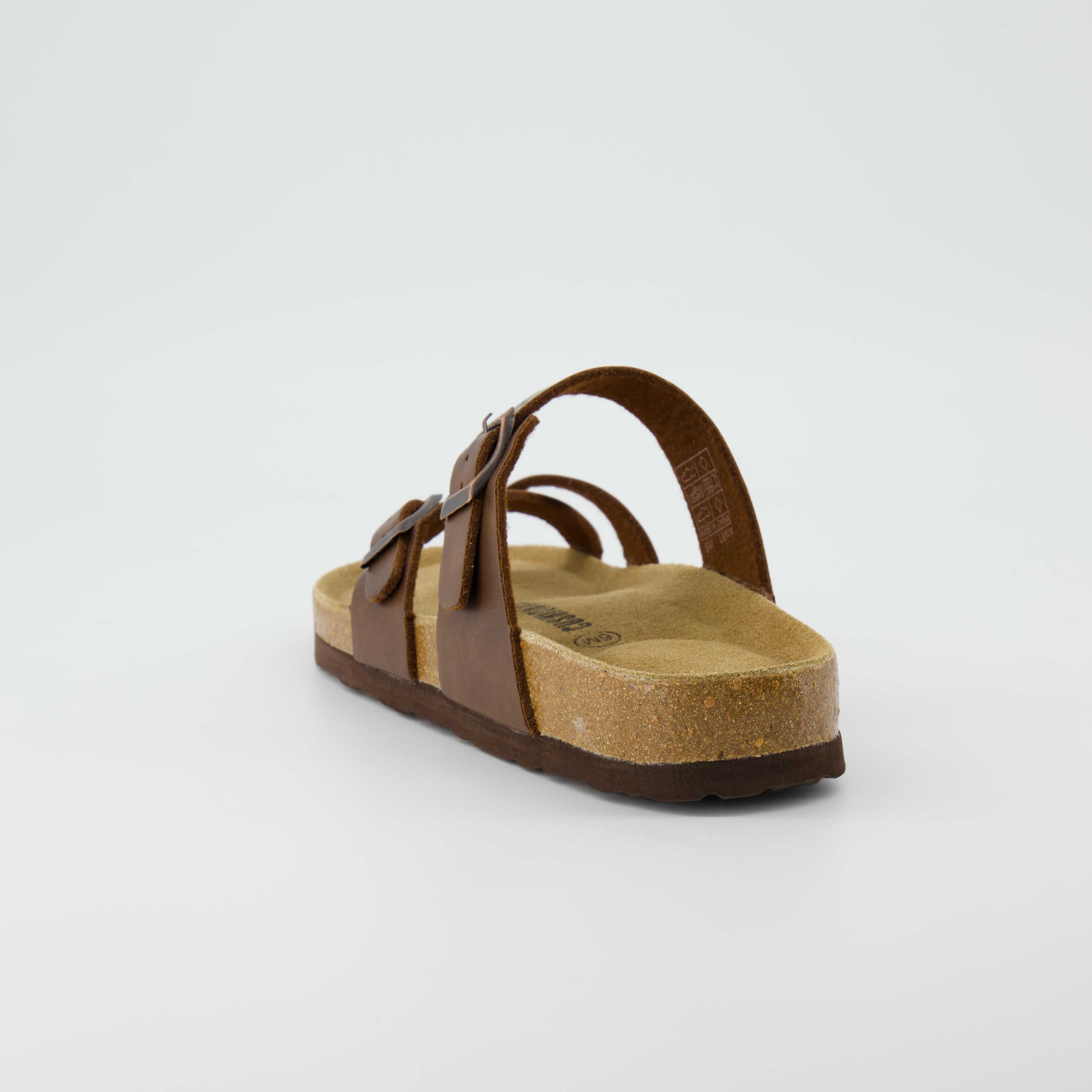 Luna Cork Footbed Sandal Brown Oily