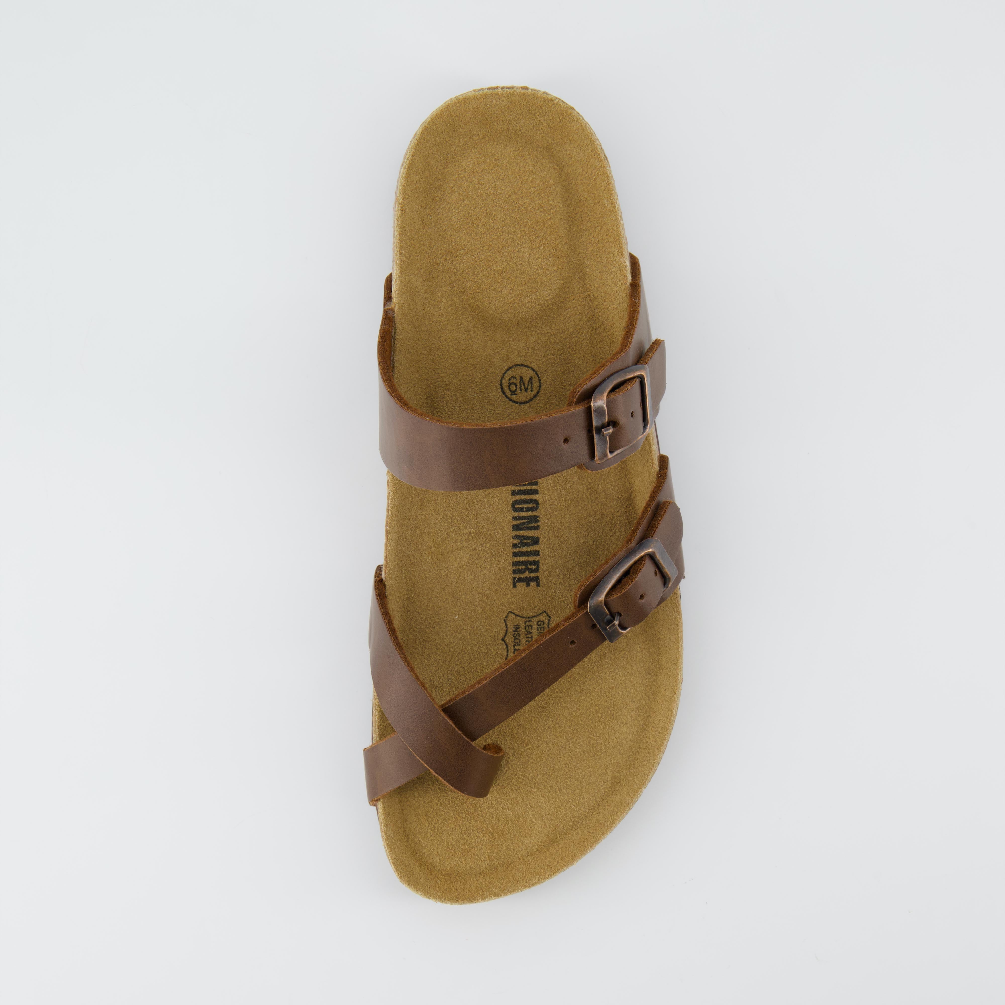 Luna Cork Footbed Sandal Brown Oily