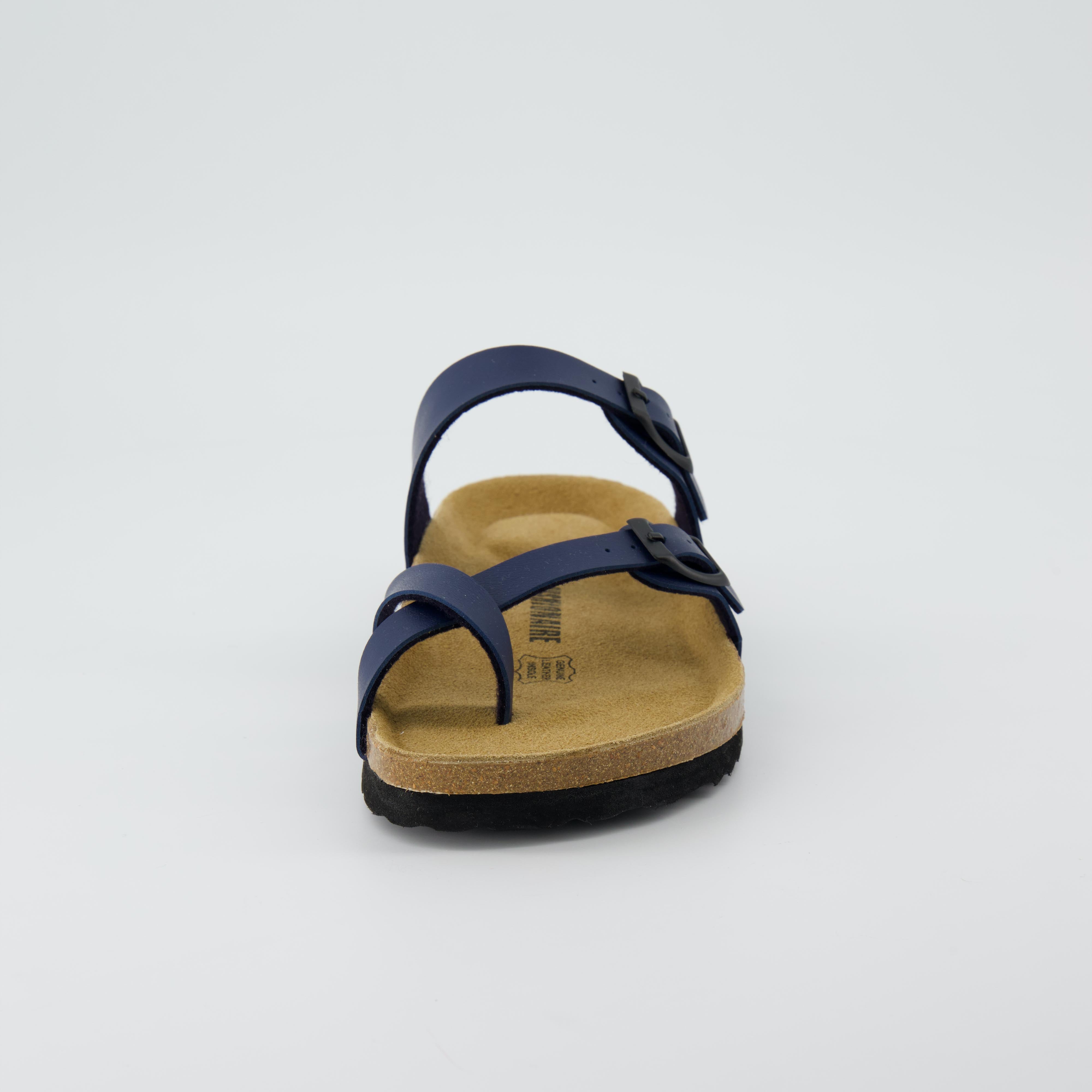 Luna Cork Footbed Sandal Navy Nappa