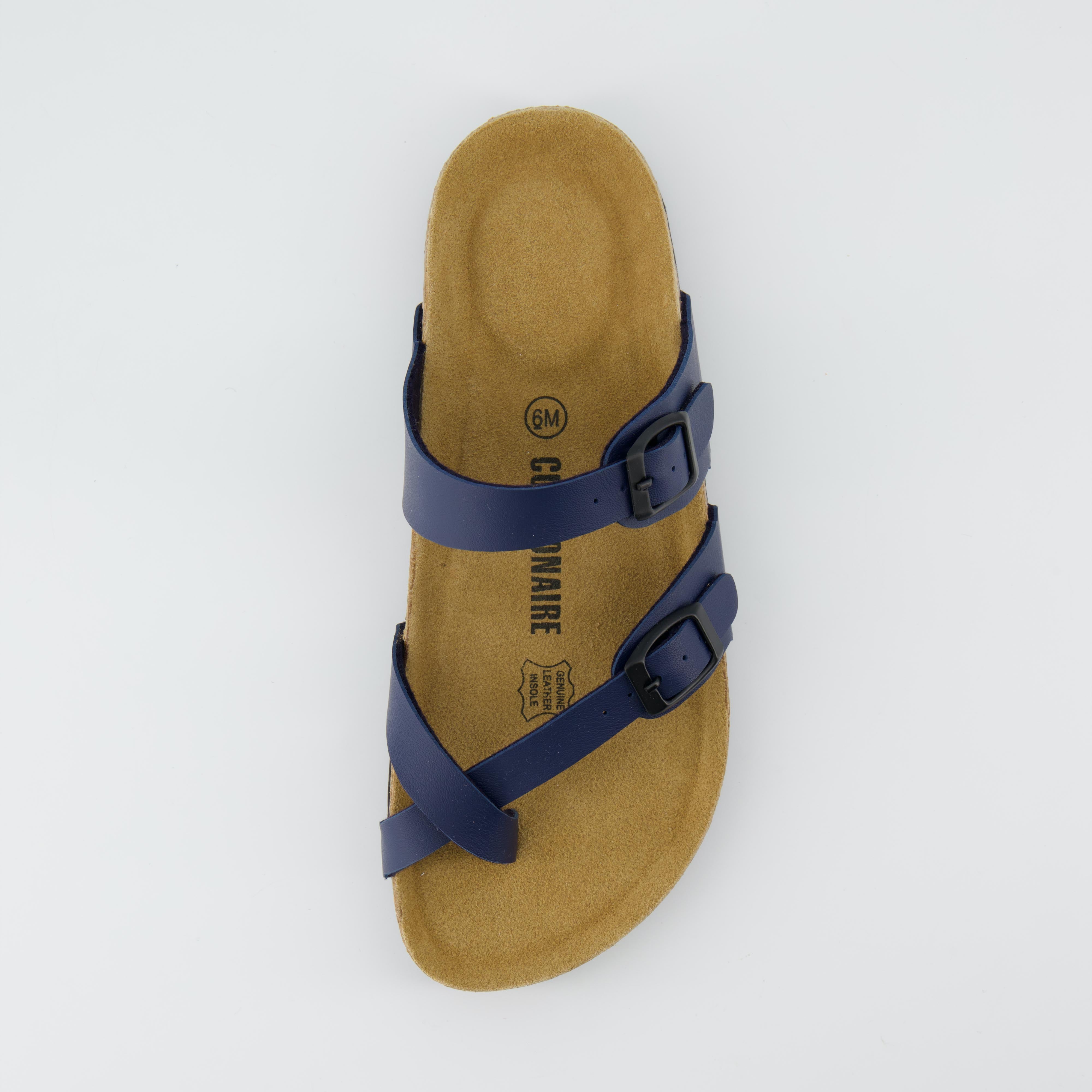 Luna Cork Footbed Sandal Navy Nappa