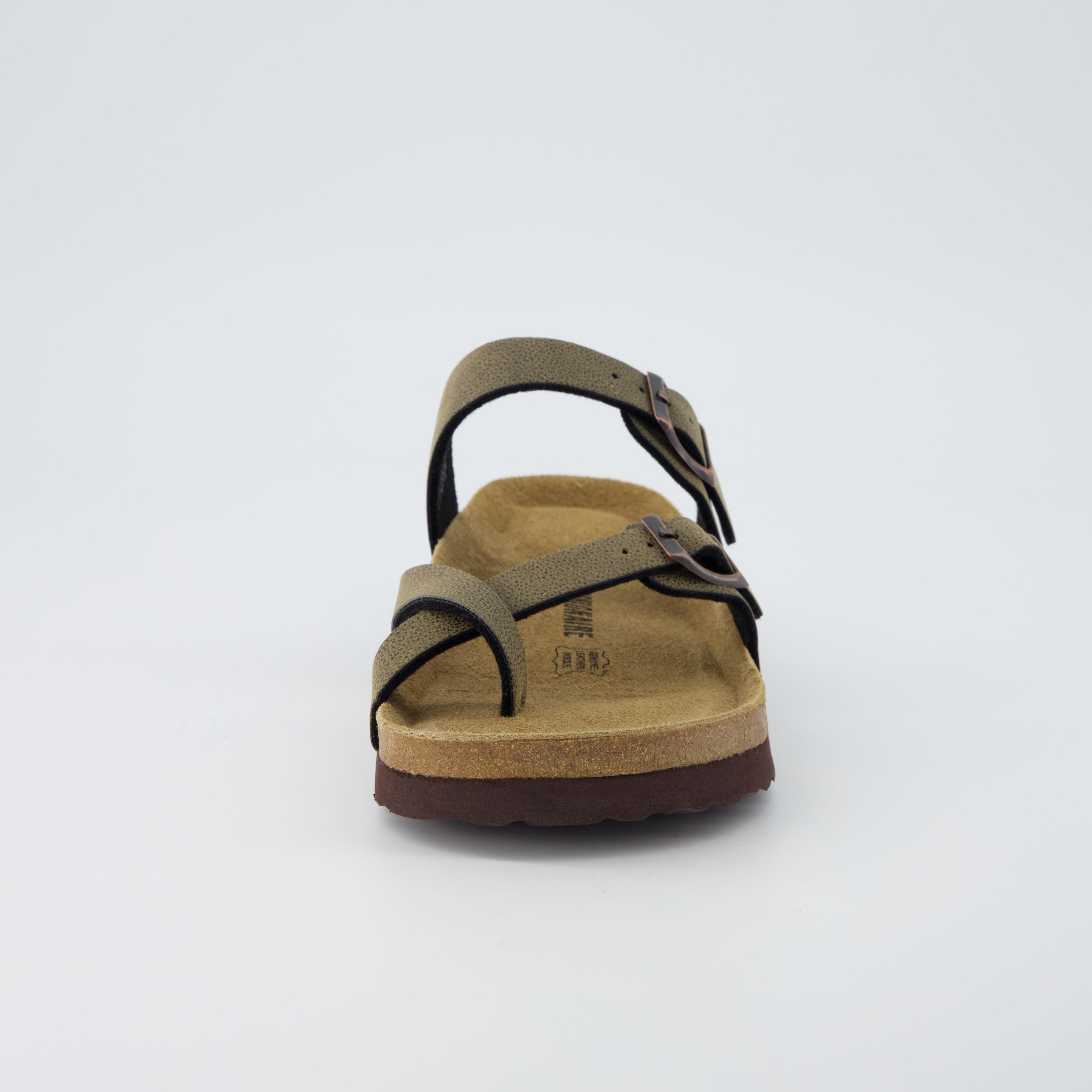 Luna Cork Footbed Sandal Brown Rugged