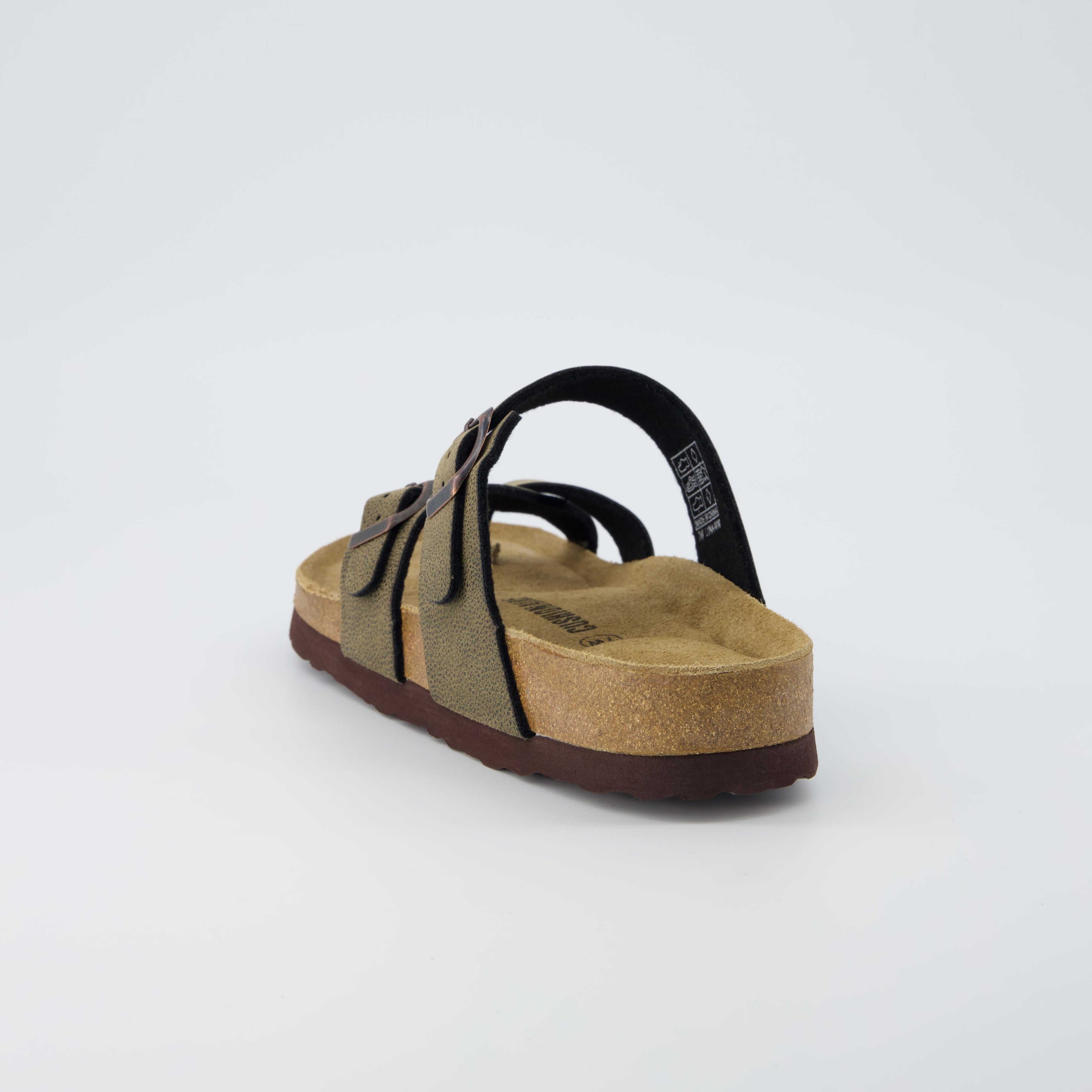 Luna Cork Footbed Sandal Brown Rugged