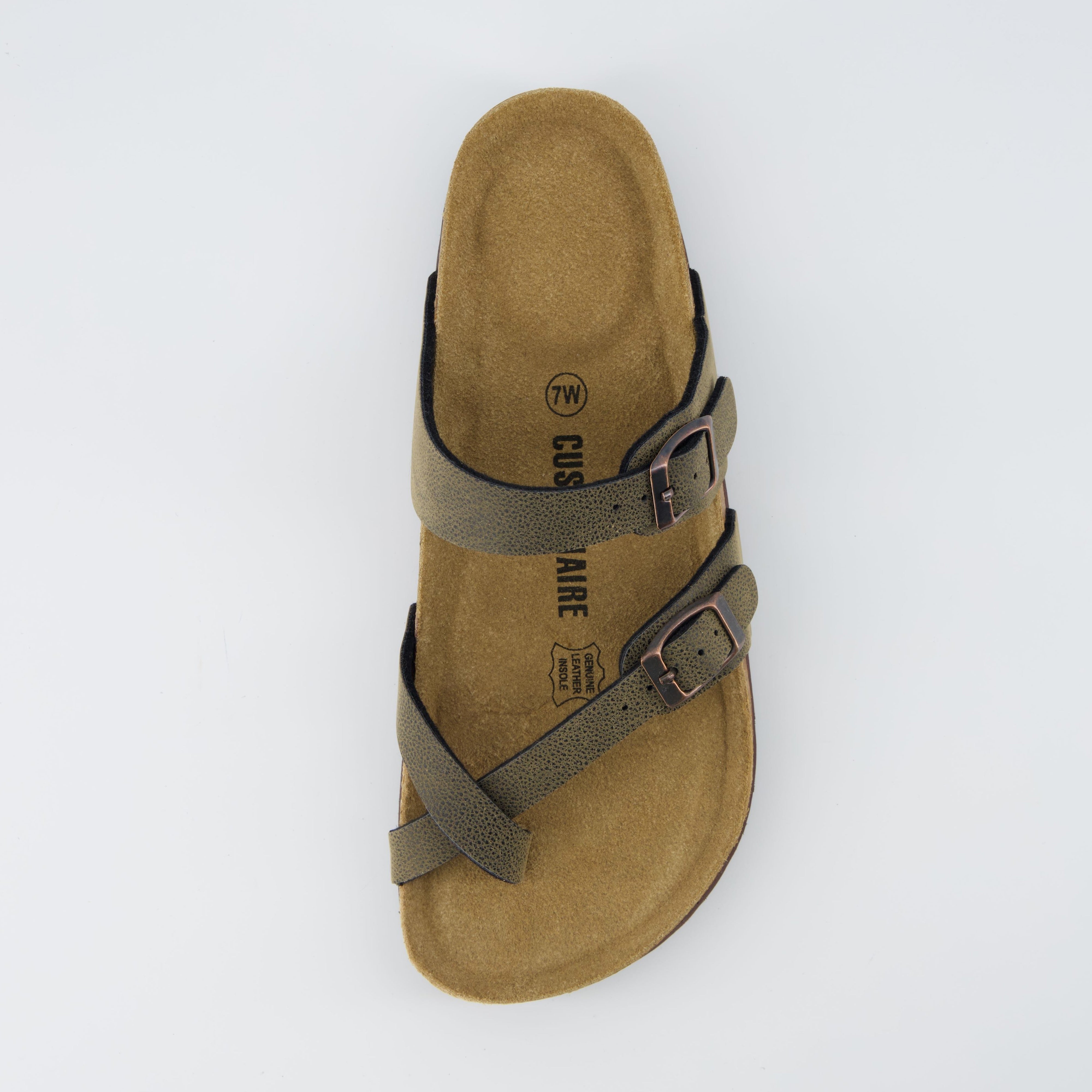 Luna Cork Footbed Sandal Brown Rugged