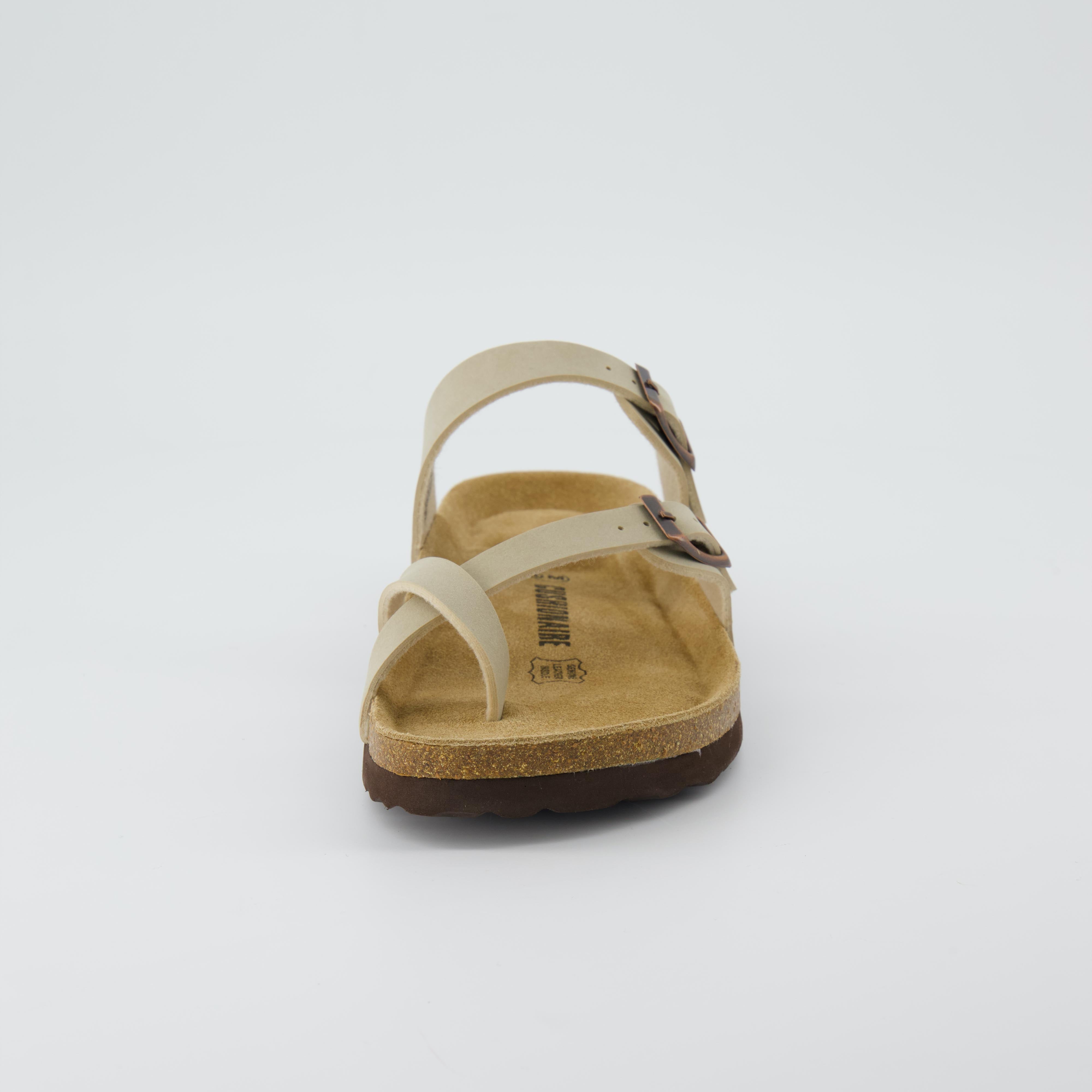 Luna Cork Footbed Sandal Stone