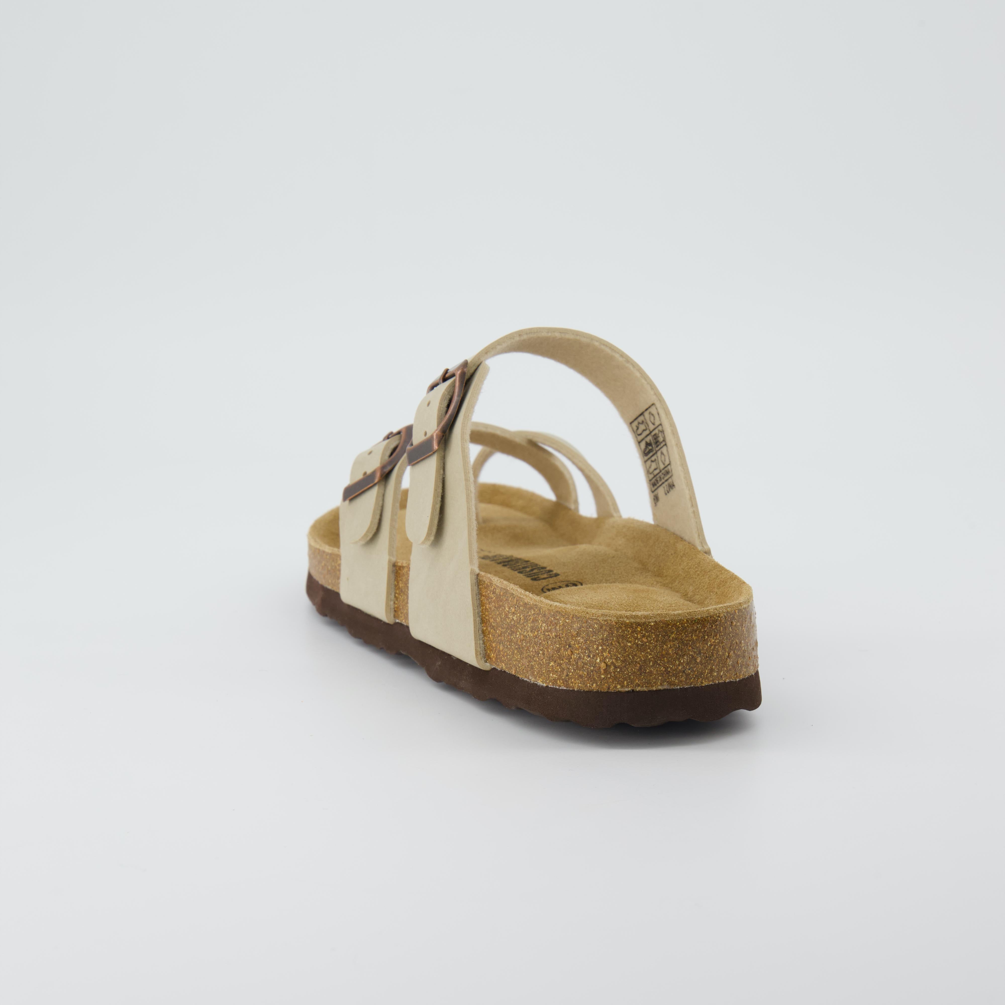 Luna Cork Footbed Sandal Stone