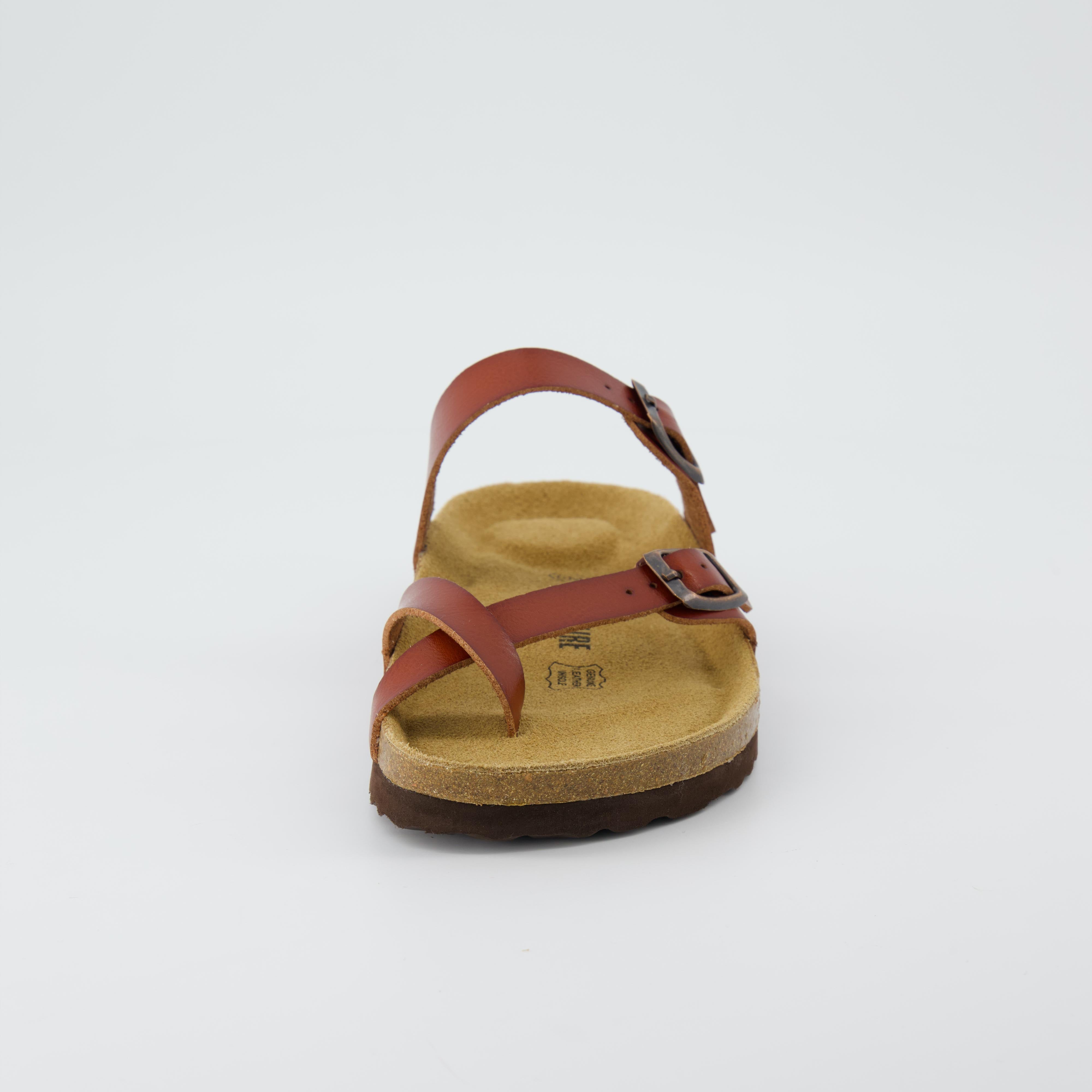 Luna Cork Footbed Sandal Whiskey