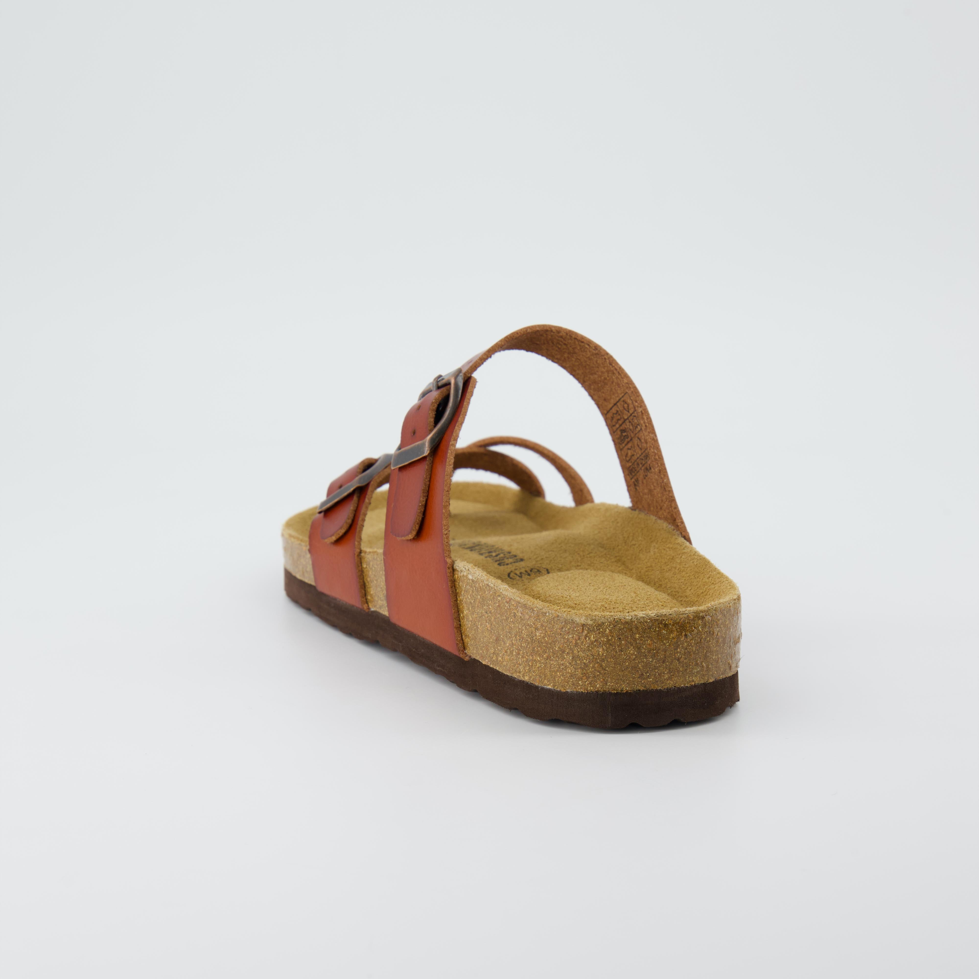 Luna Cork Footbed Sandal Whiskey