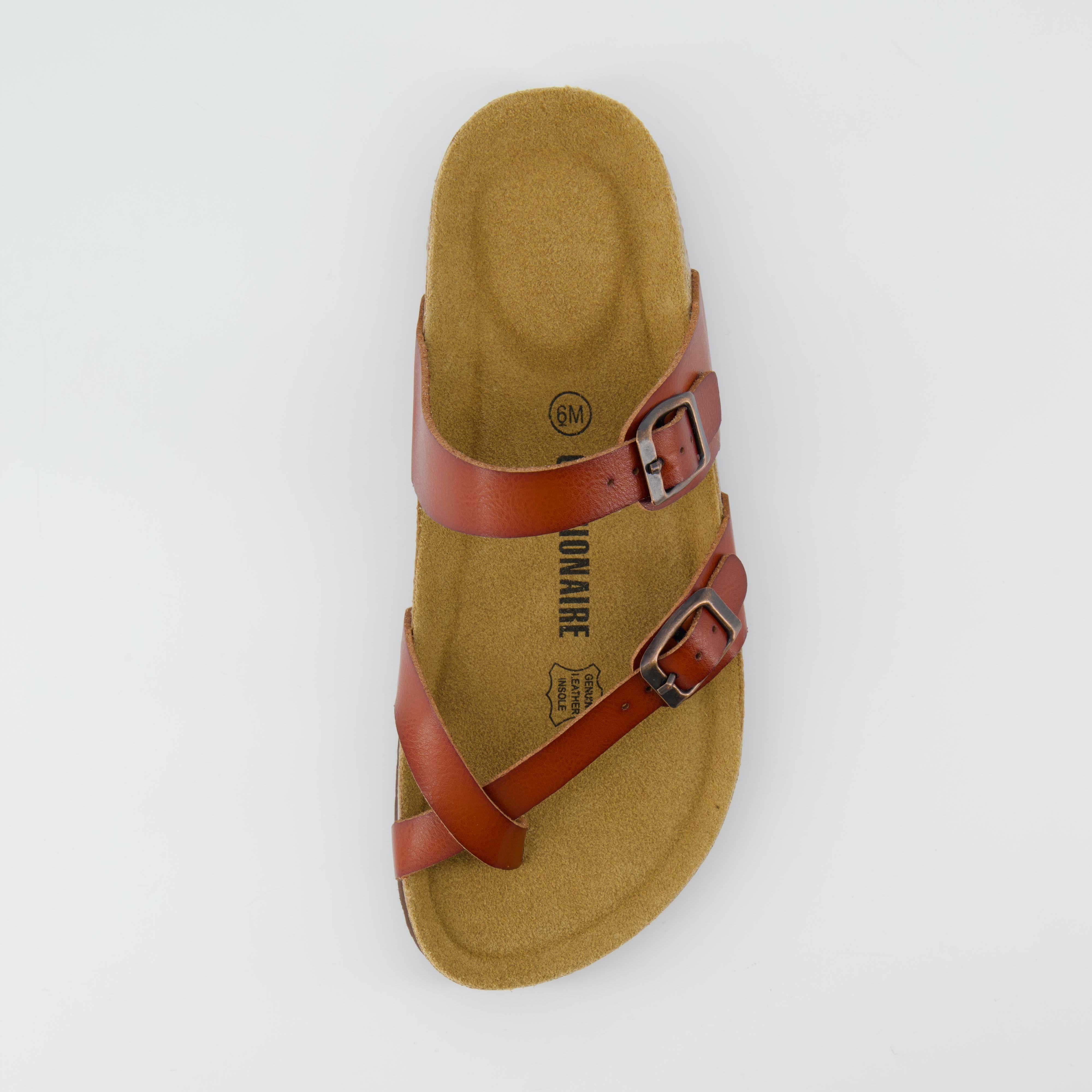 Luna Cork Footbed Sandal Whiskey