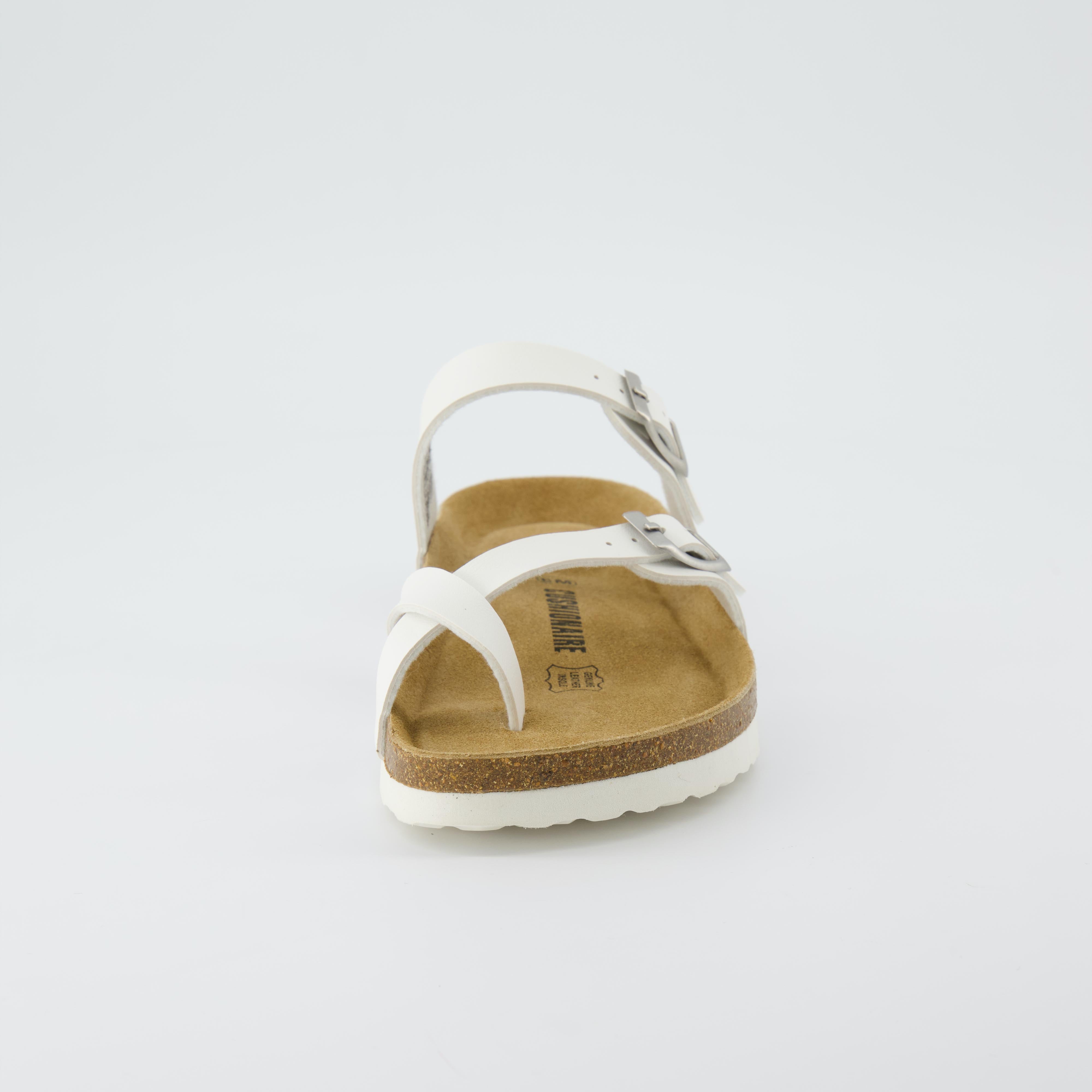 Luna Cork Footbed Sandal White