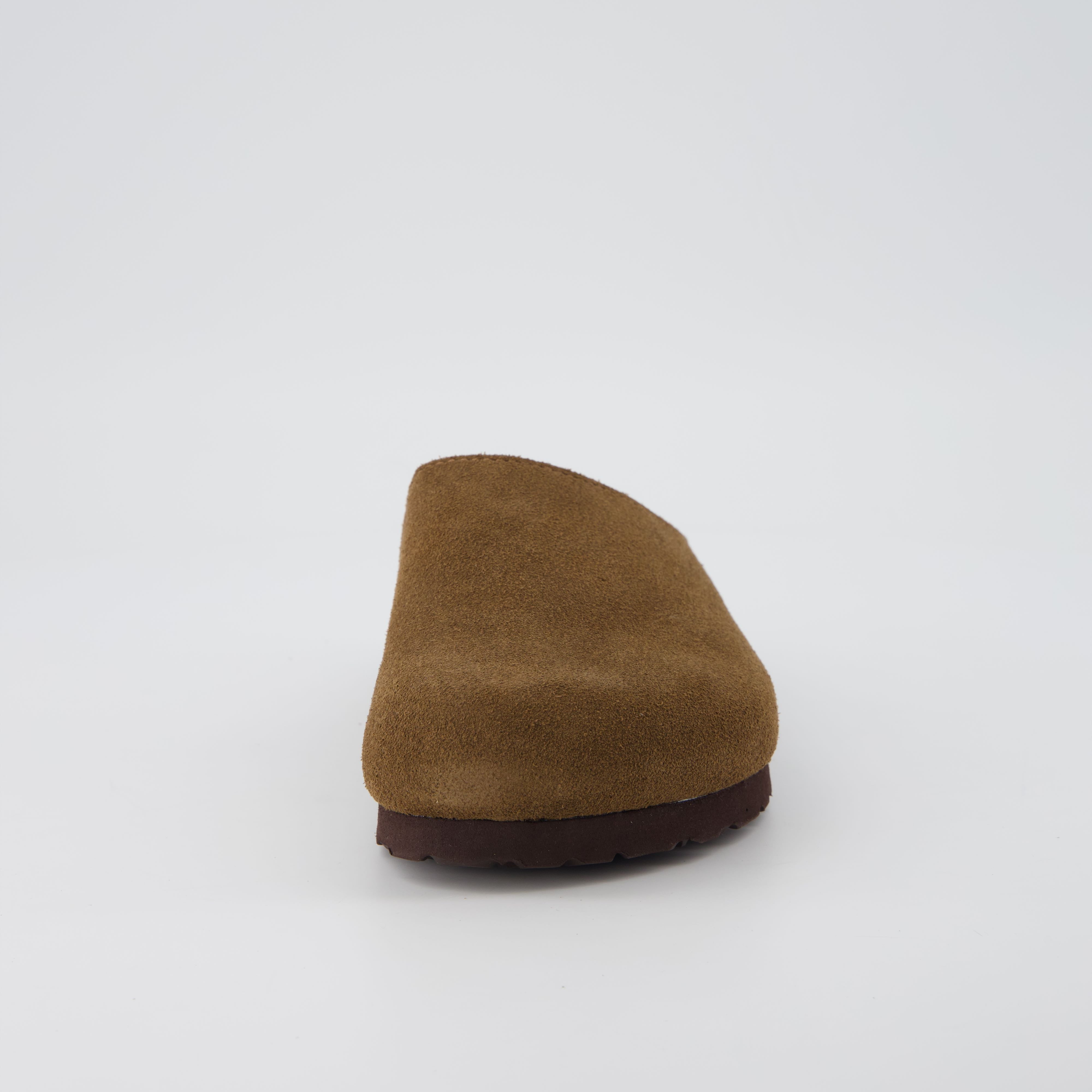 Lute Suede Clogs Brown