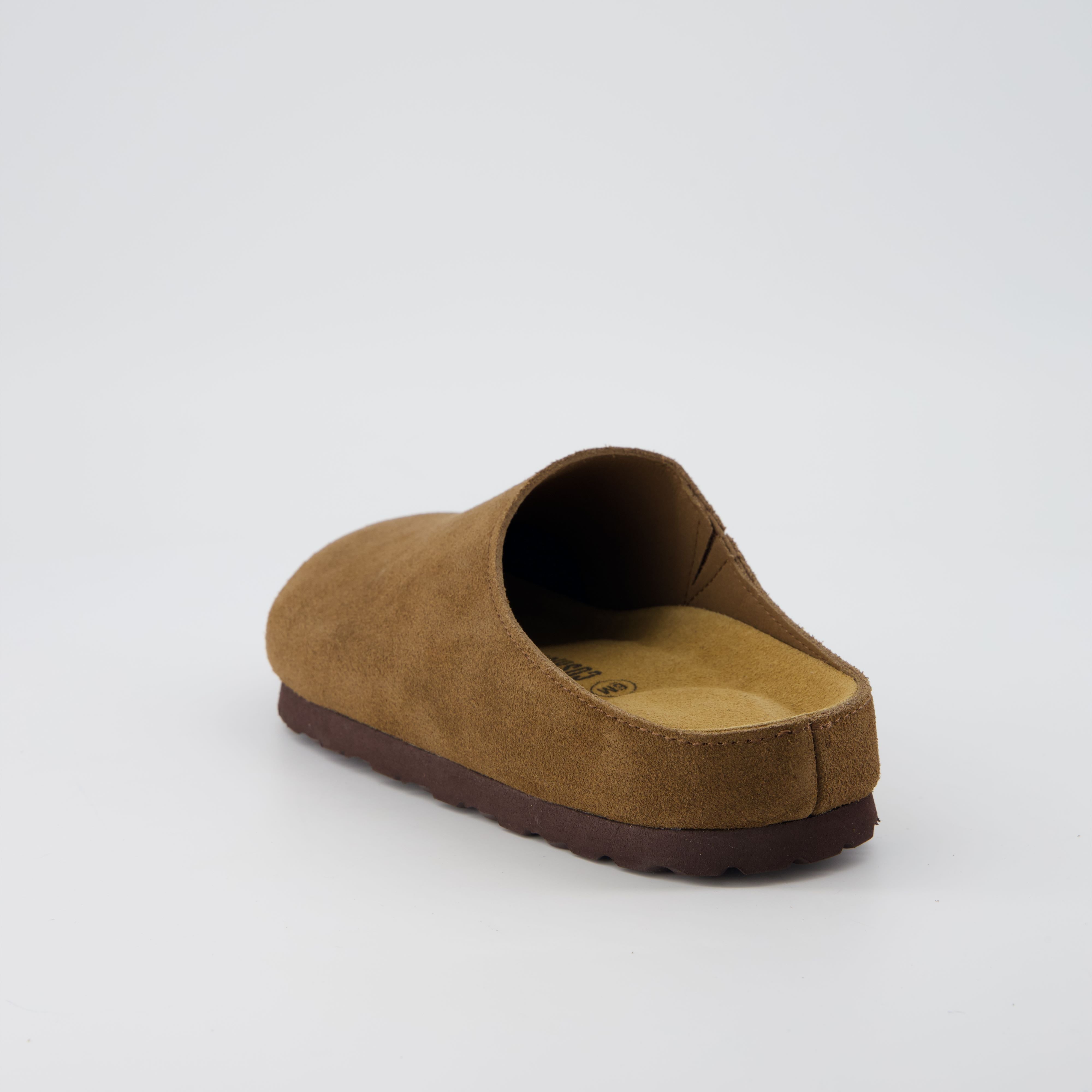 Lute Suede Clogs Brown