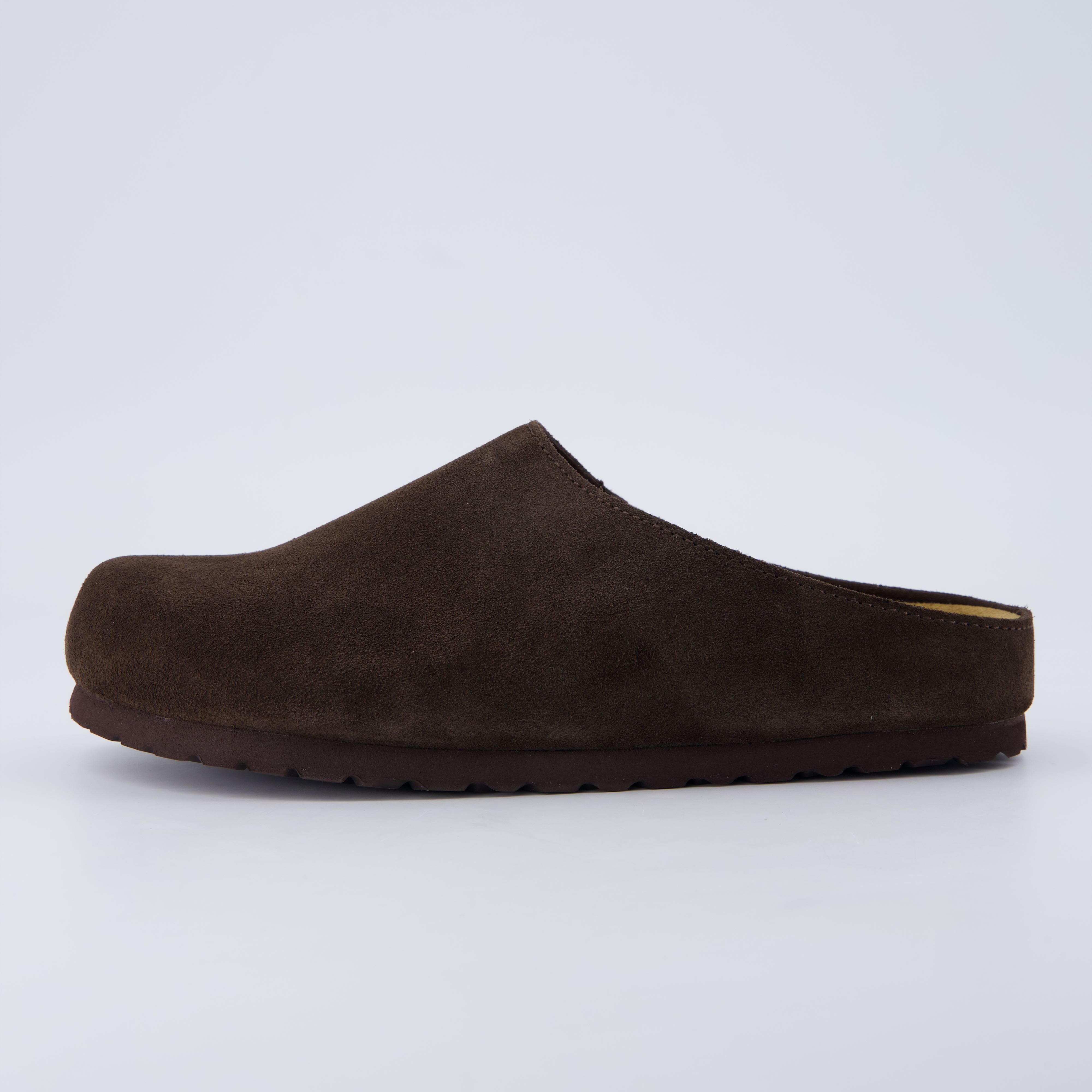 Lute Suede Clogs Chocolate