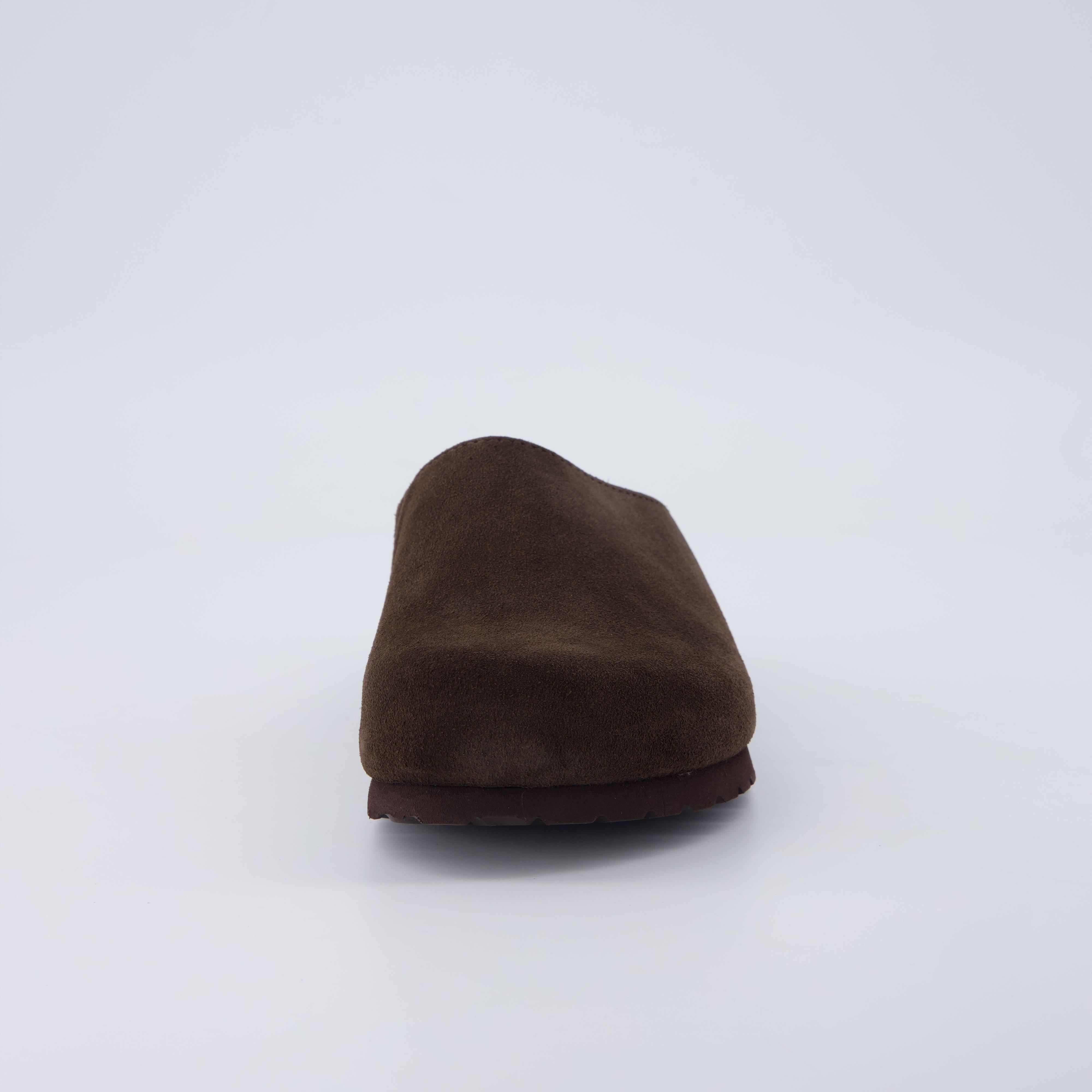 Lute Suede Clogs Chocolate