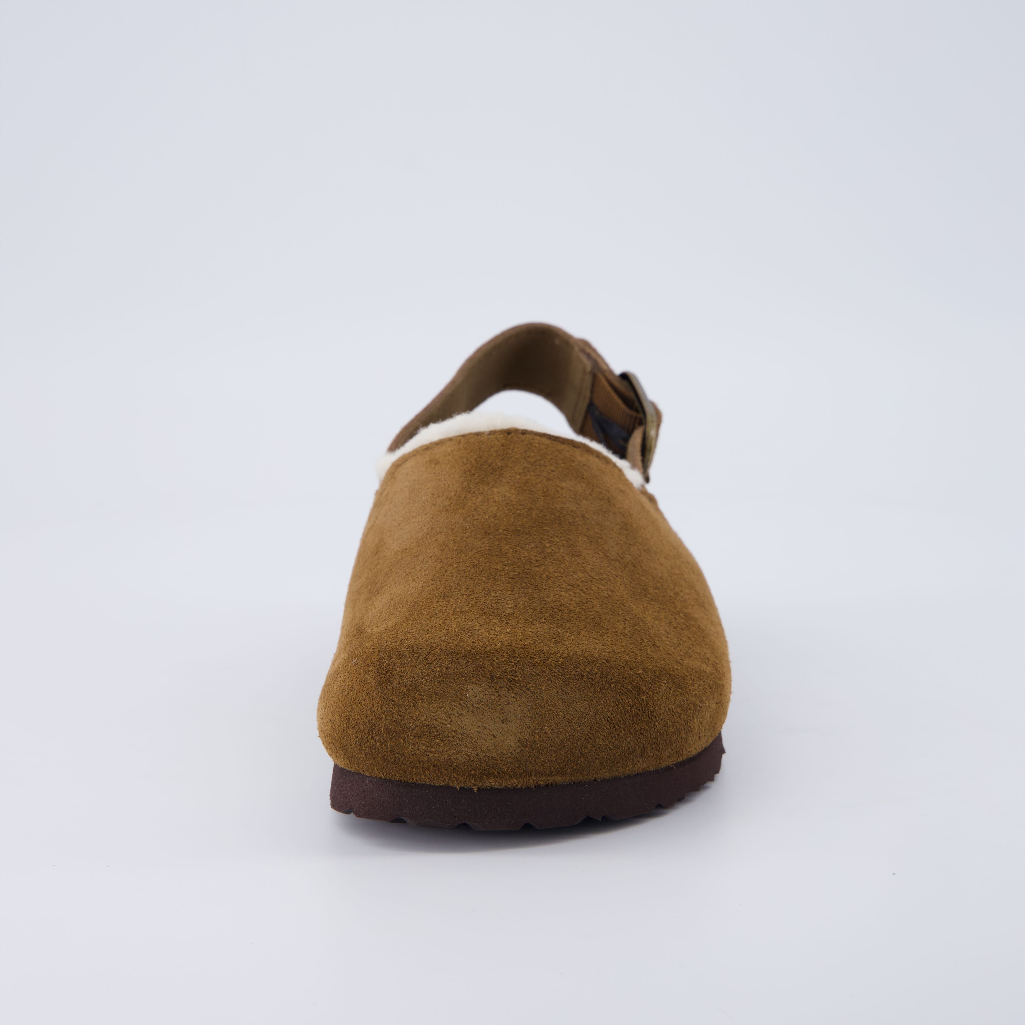 Luz Suede Clogs Brown