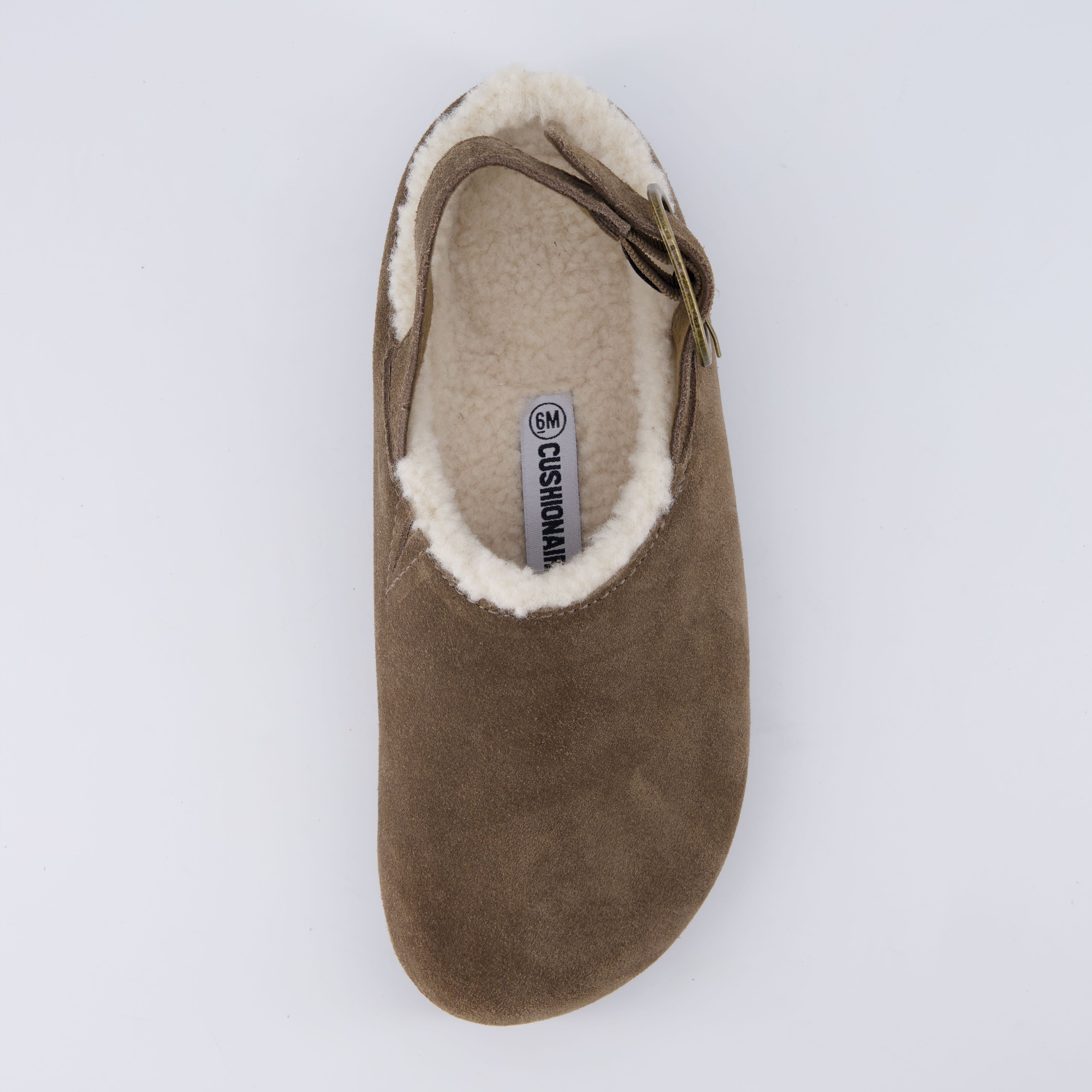 Luz Suede Clogs Dark Taupe
