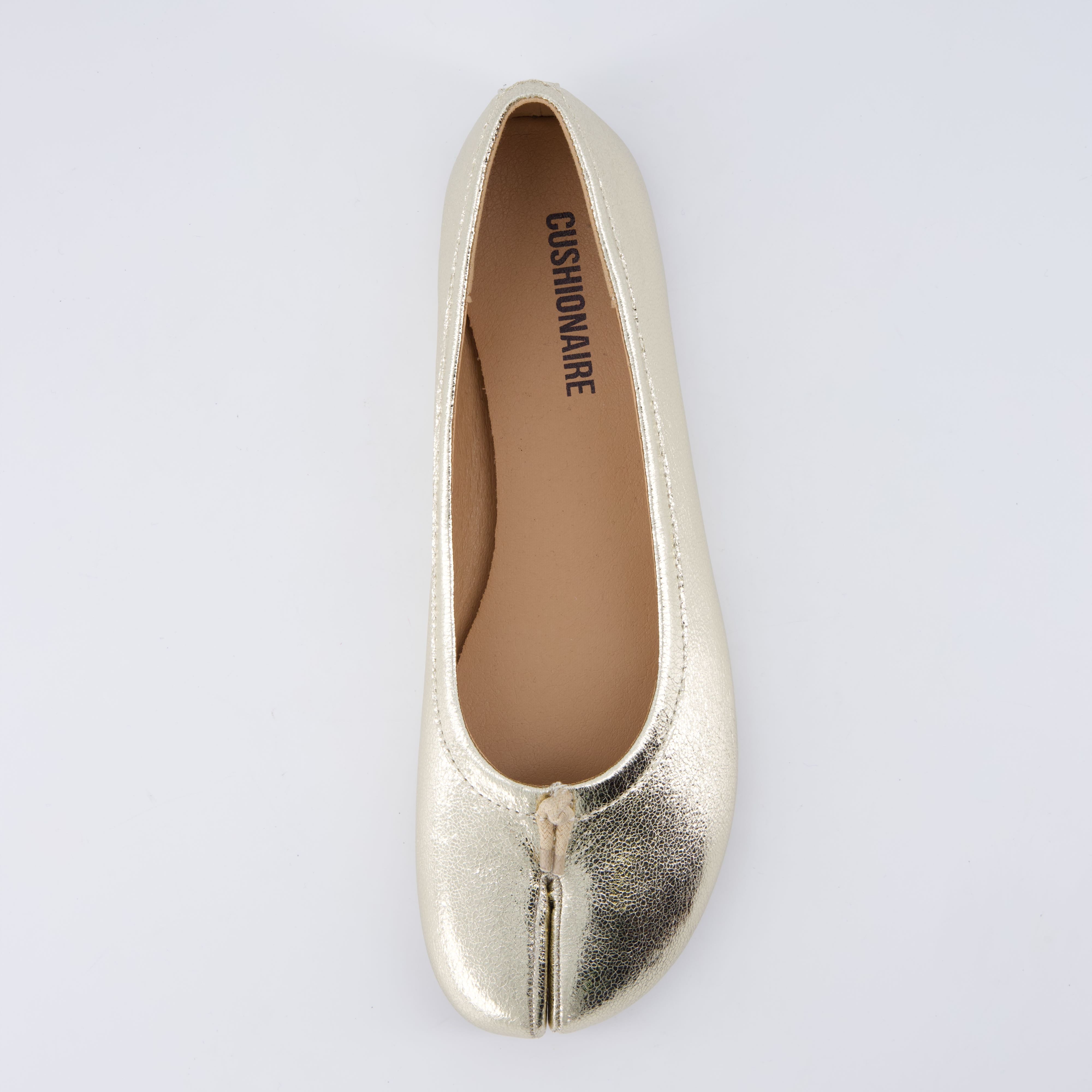 Maki Split-toe Flats Gold Medium