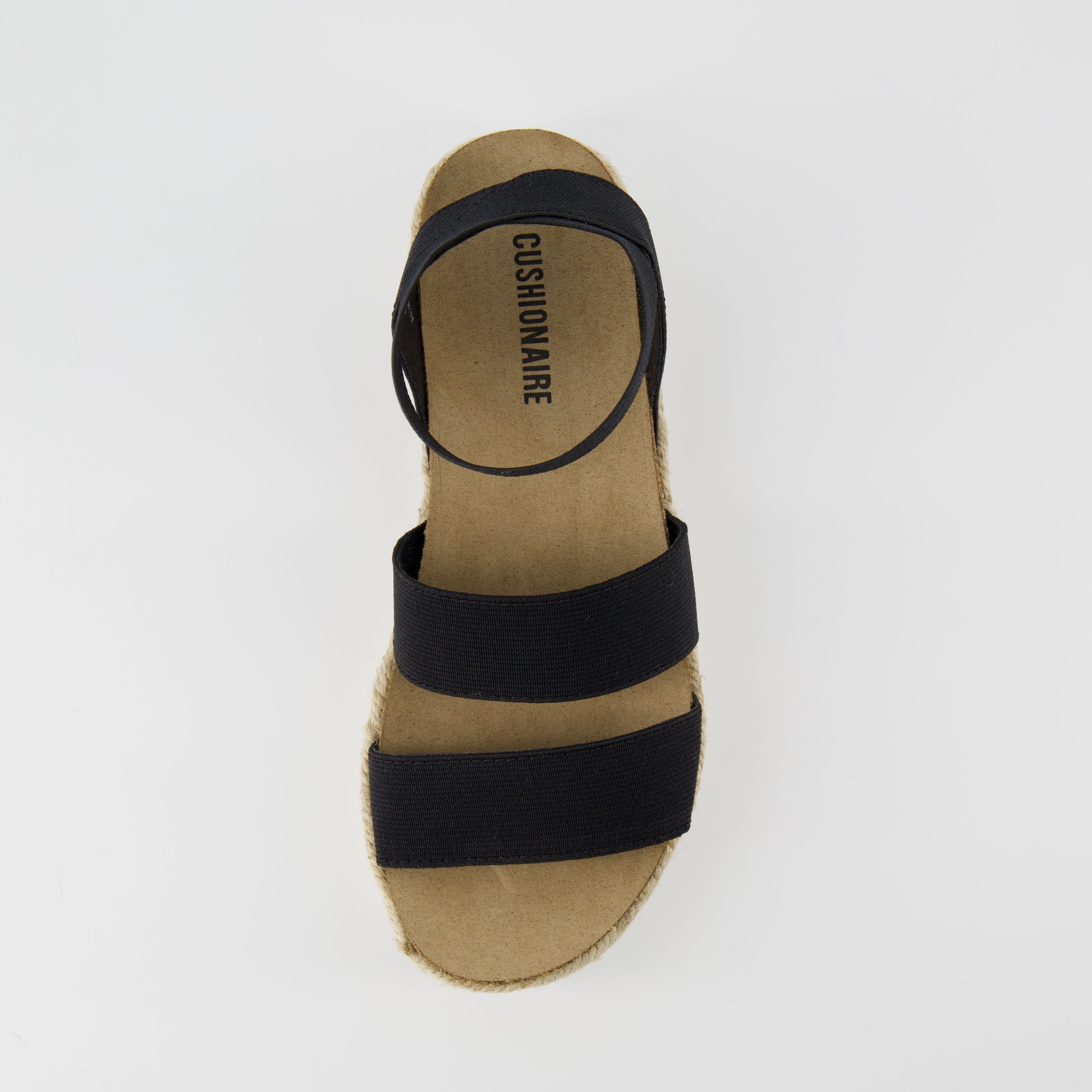 Mandy Stretch Platform Sandal Black