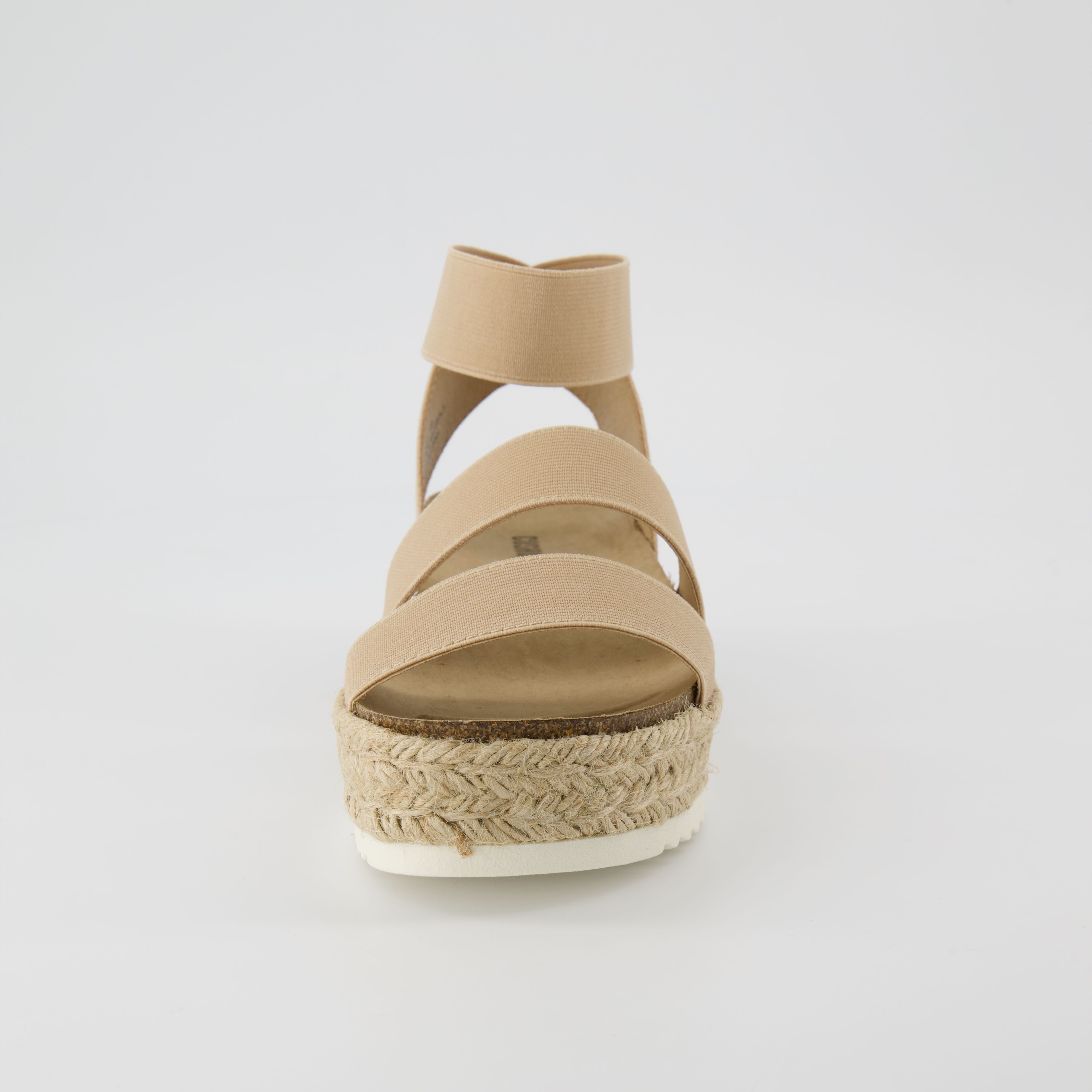 Mandy Stretch Platform Sandal Nude