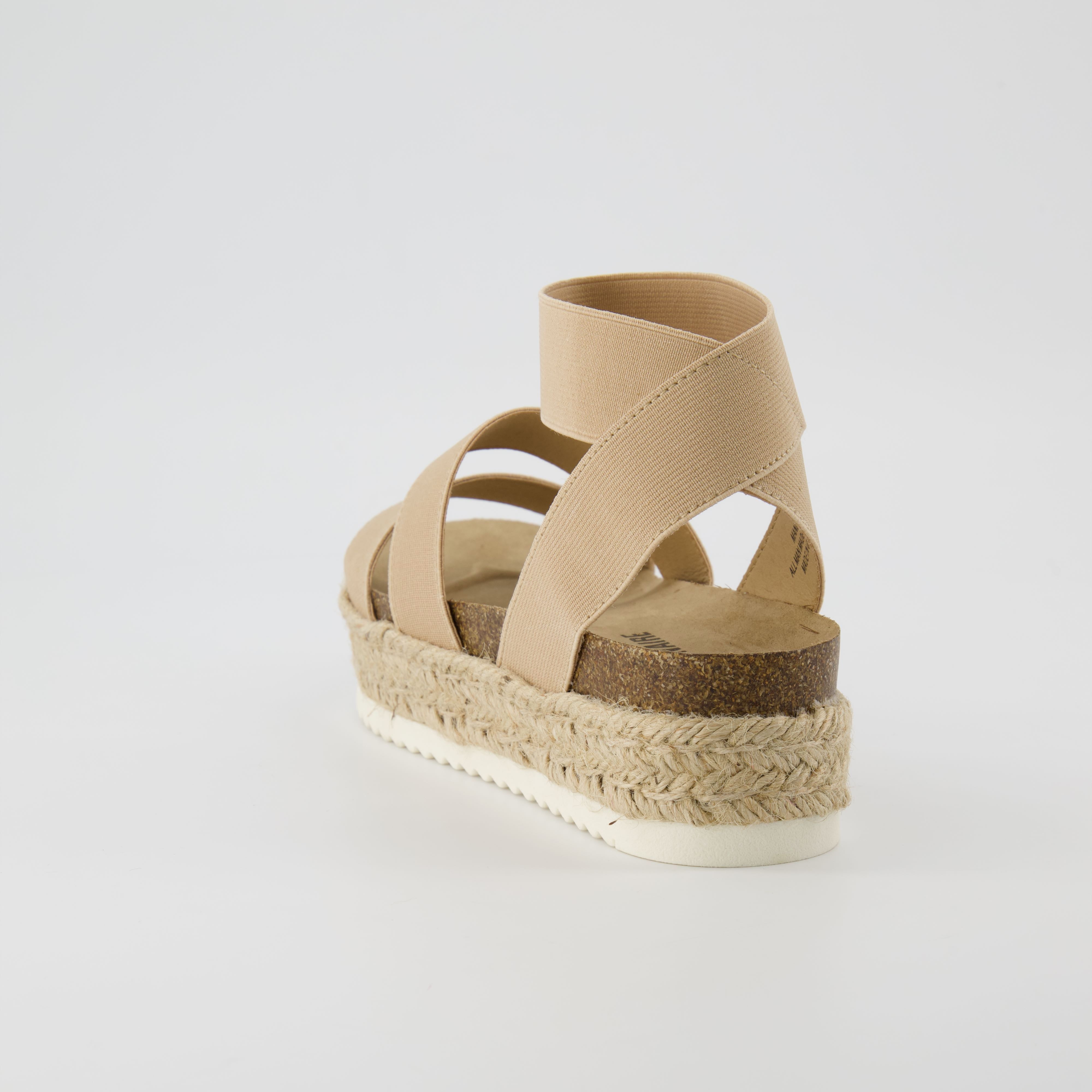 Mandy Stretch Platform Sandal Nude