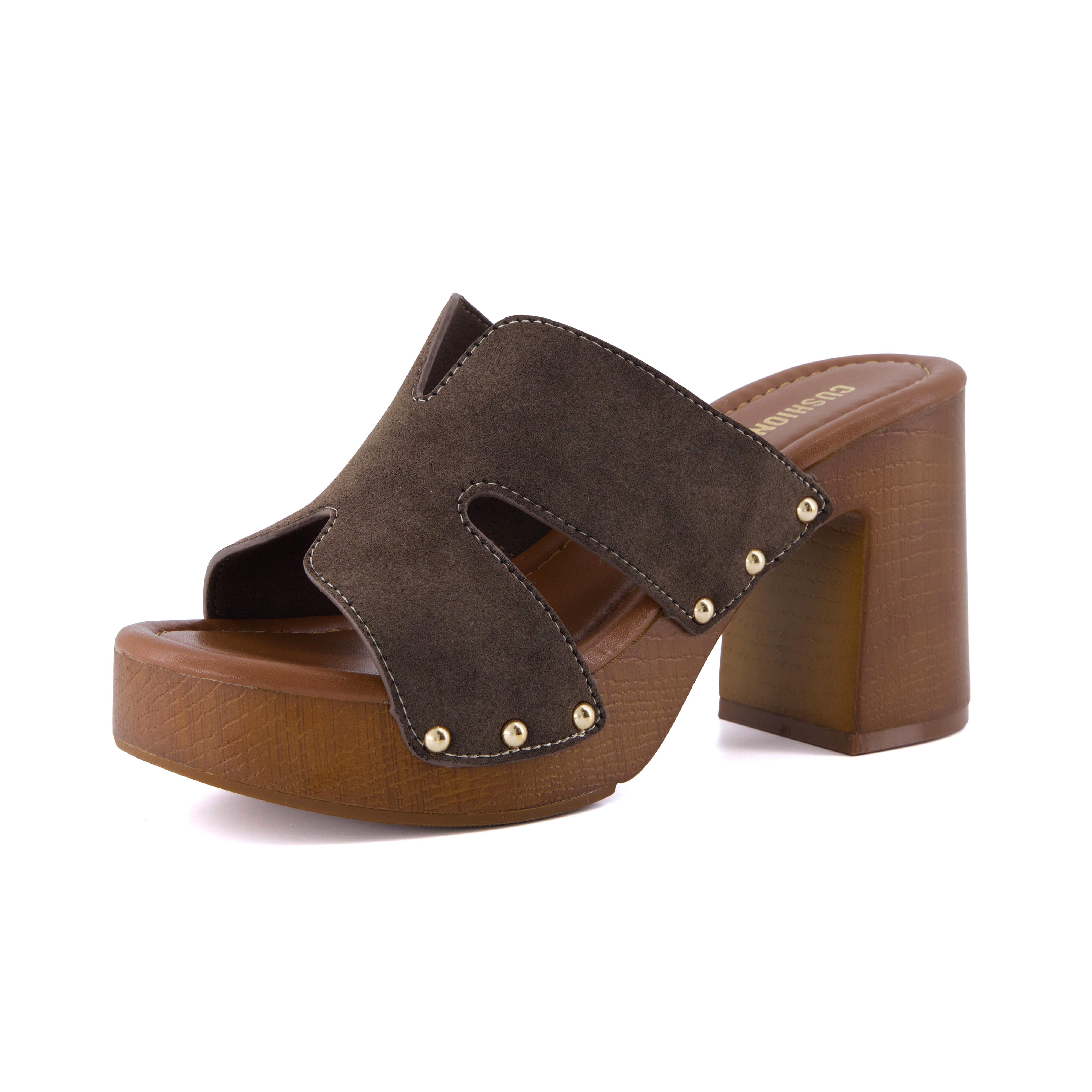 Markie Chunky Block Heel Sandals Chocolate Medium
