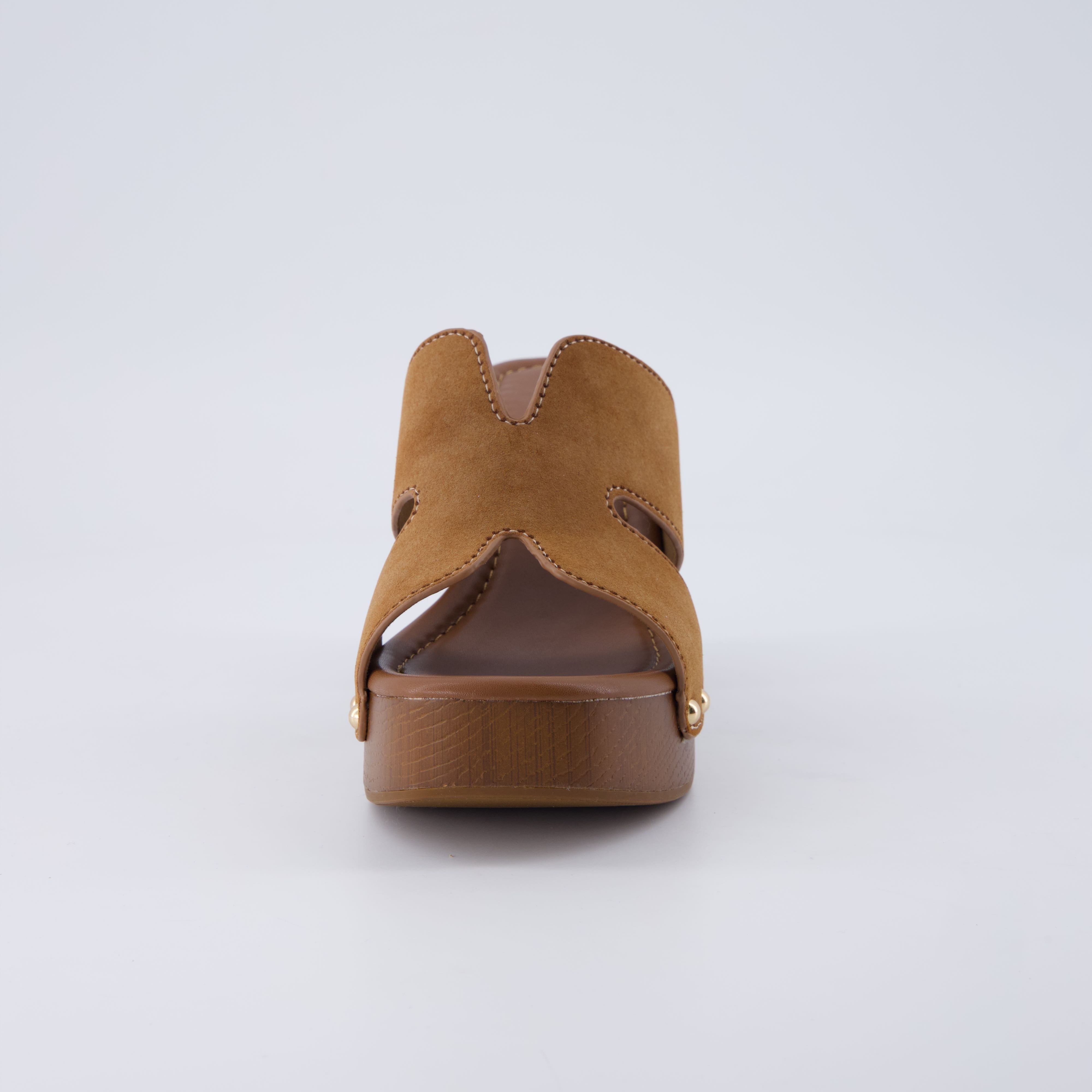 Markie Chunky Block Heel Sandals Whiskey Medium